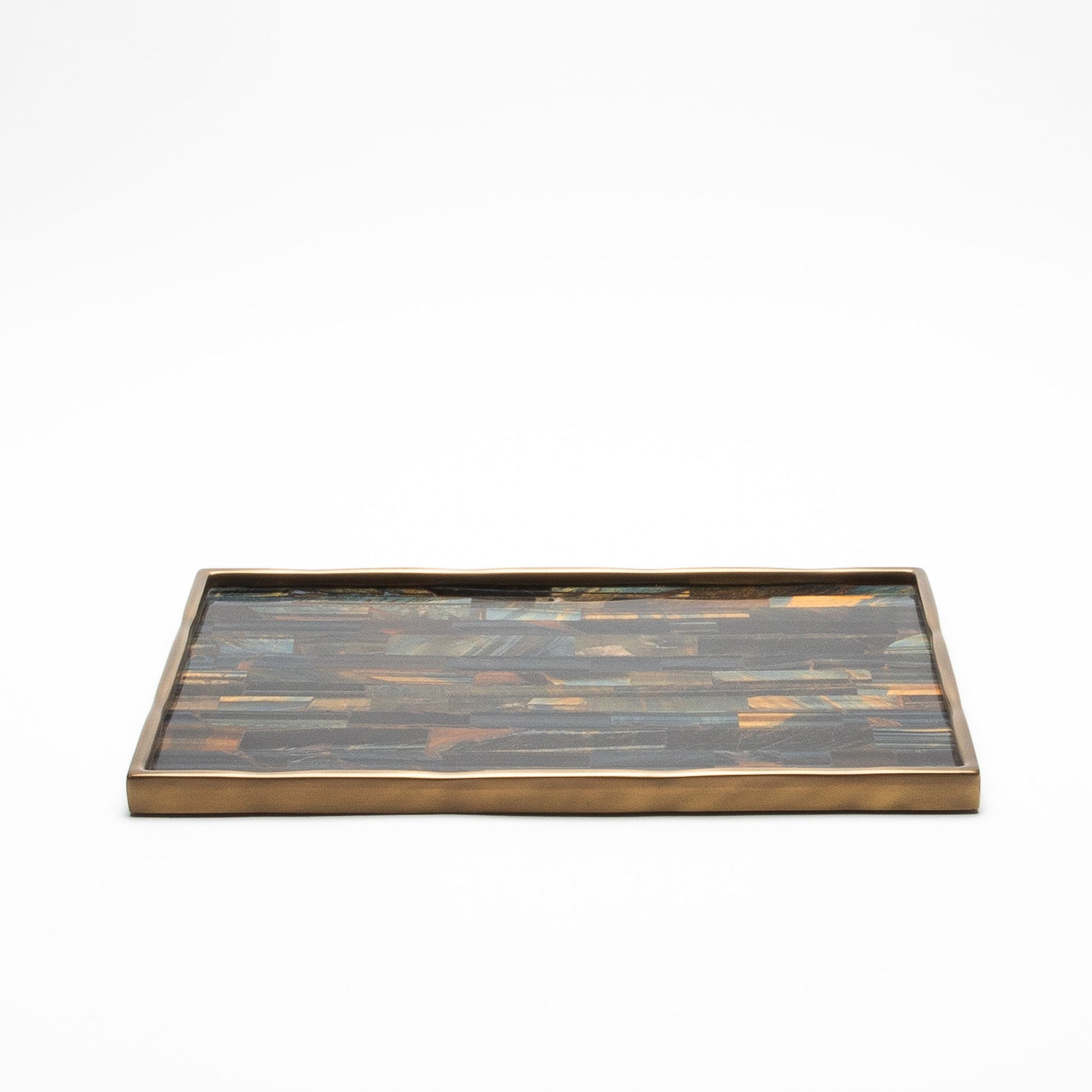 Rectangular Melting Tray in Tiger Eye by R&Y Augousti