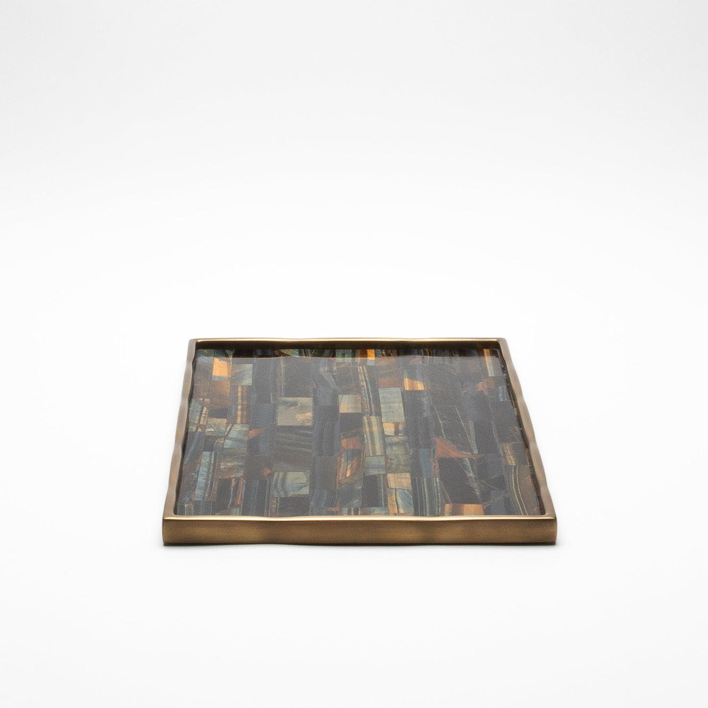 Rectangular Melting Tray in Tiger Eye by R&Y Augousti