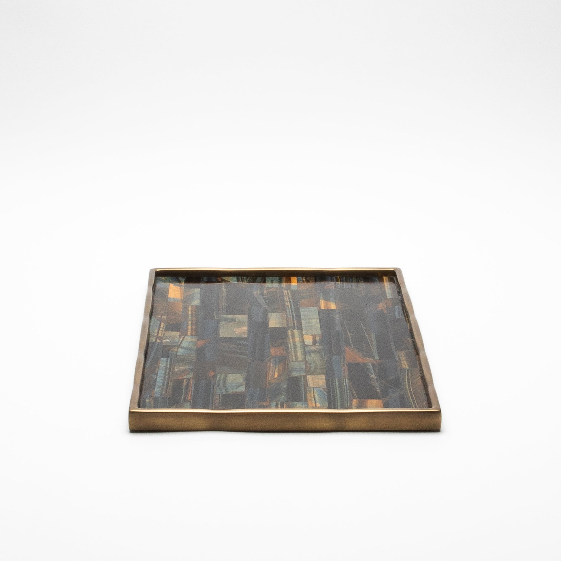 Rectangular Melting Tray in Tiger Eye by R&Y Augousti