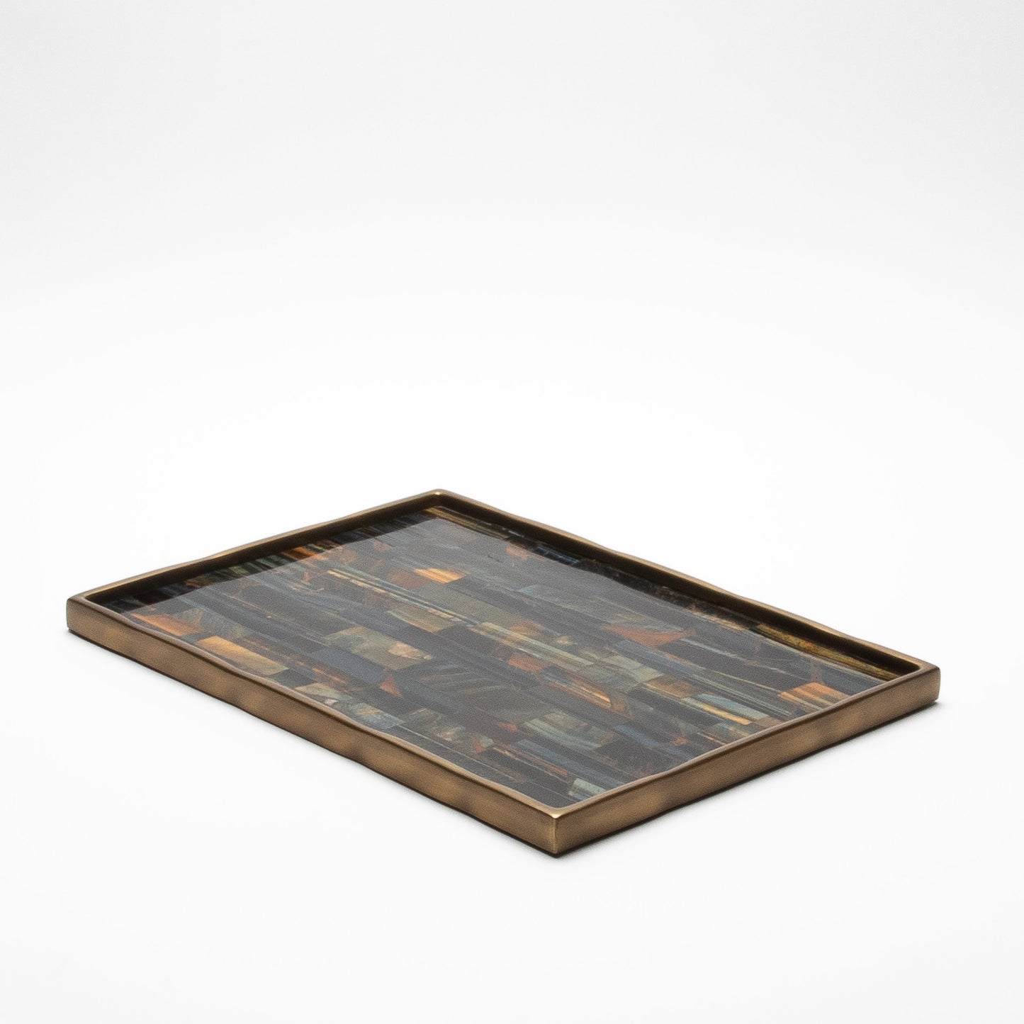 Rectangular Melting Tray in Tiger Eye by R&Y Augousti