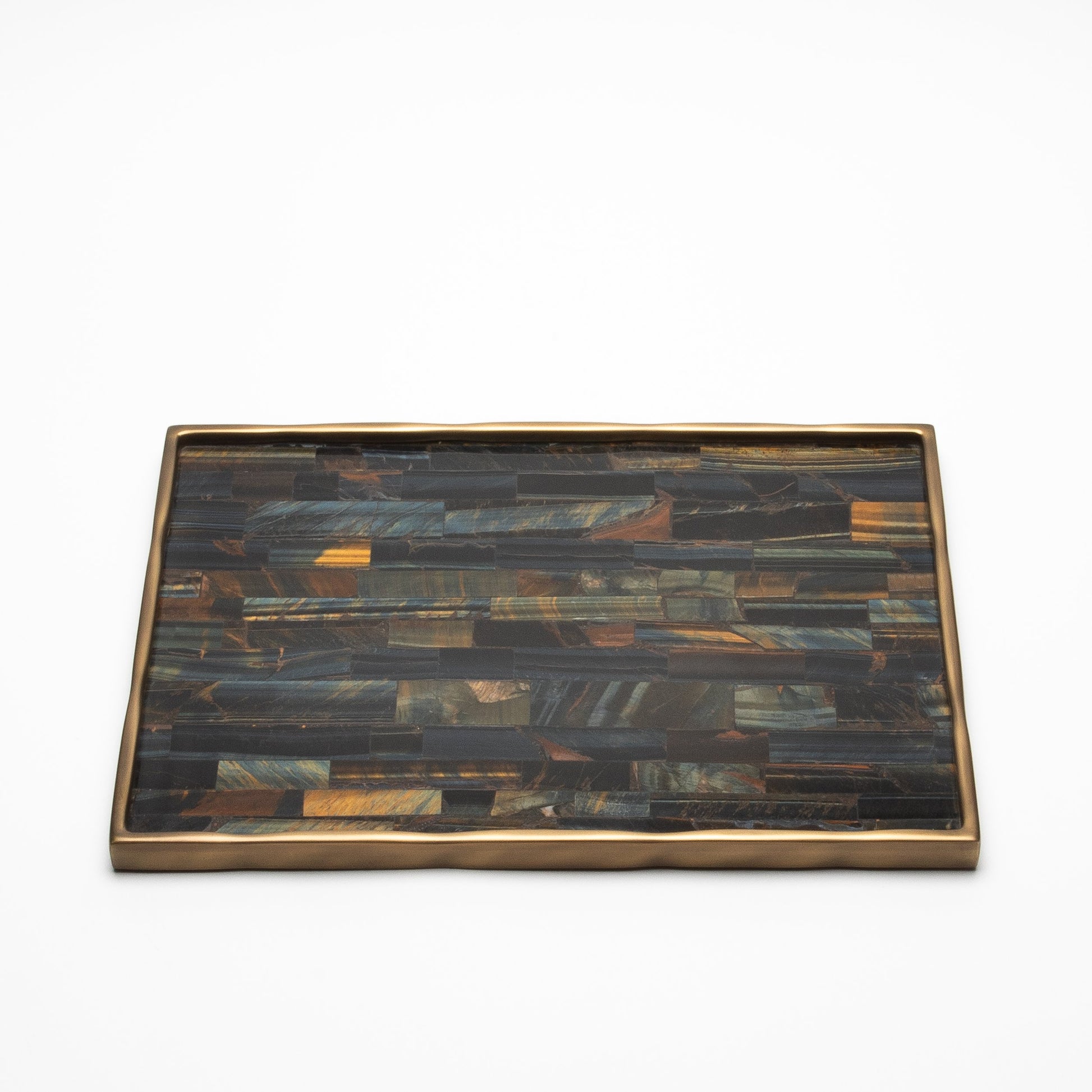 Rectangular Melting Tray in Tiger Eye by R&Y Augousti