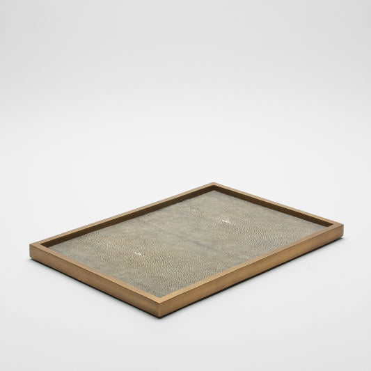 Rectangular Tray in Shagreen by Kifu Paris