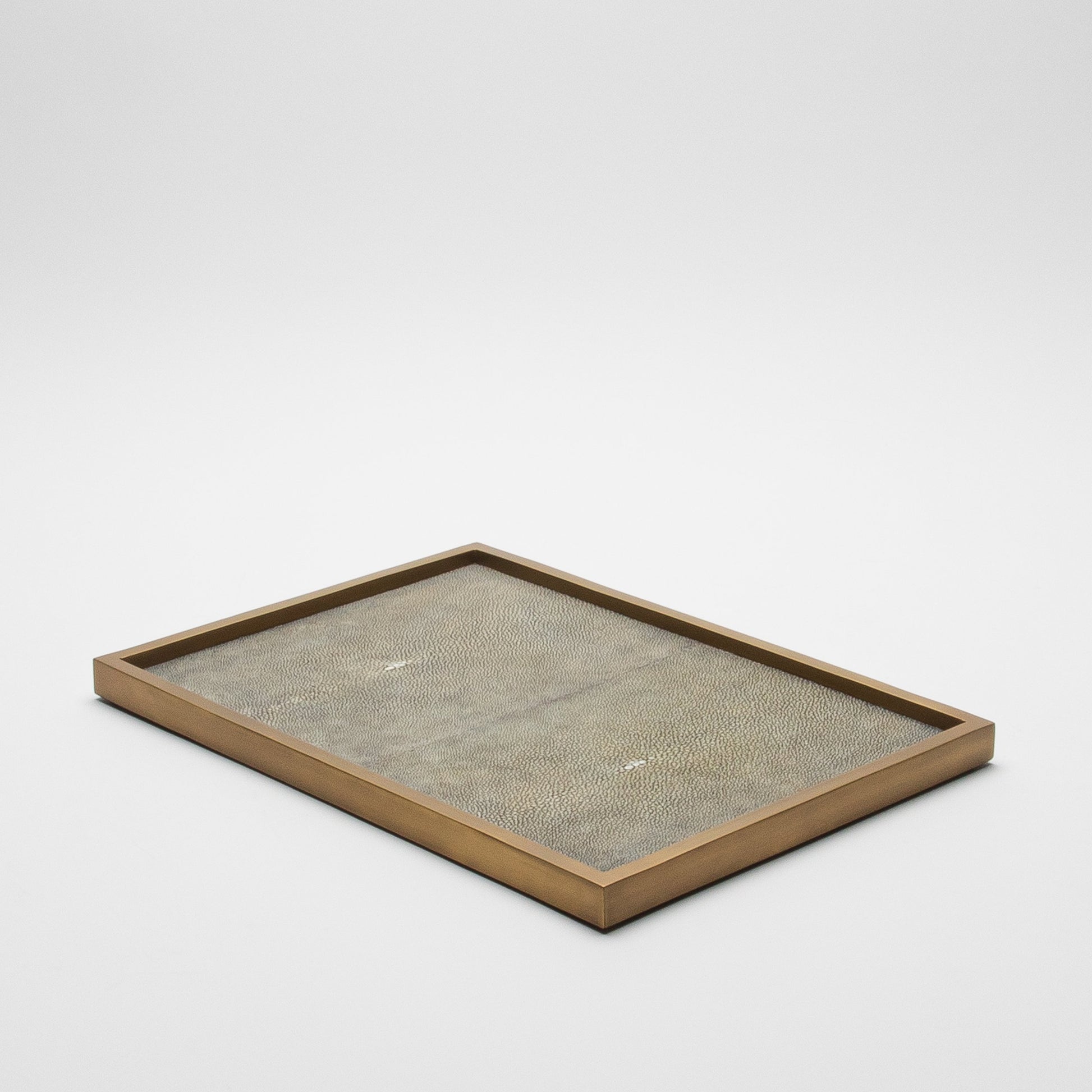 Rectangular Tray in Shagreen by Kifu Paris
