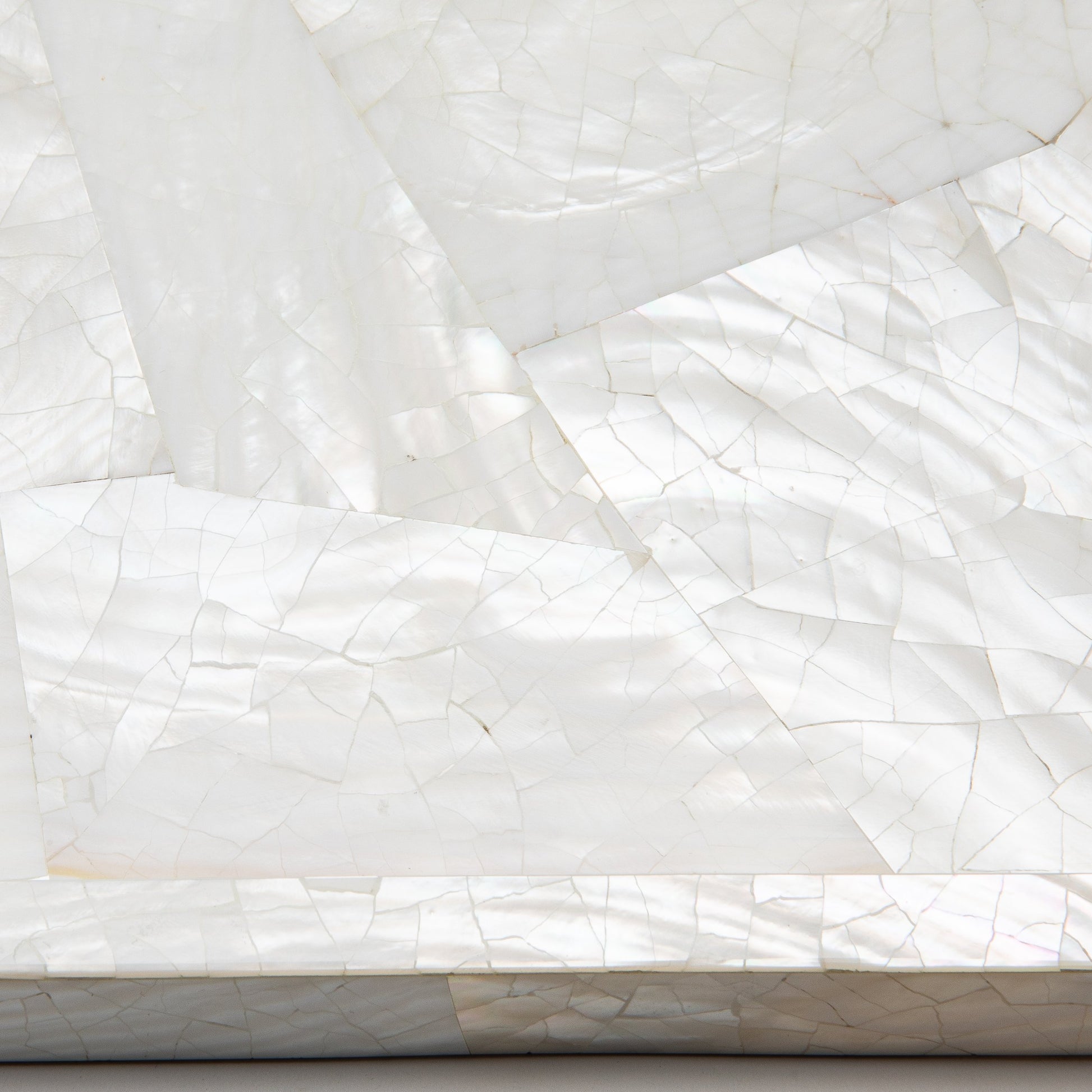 Rectangular Tray in Mother of Pearl with Bronze Patina Brass by R&Y Augousti