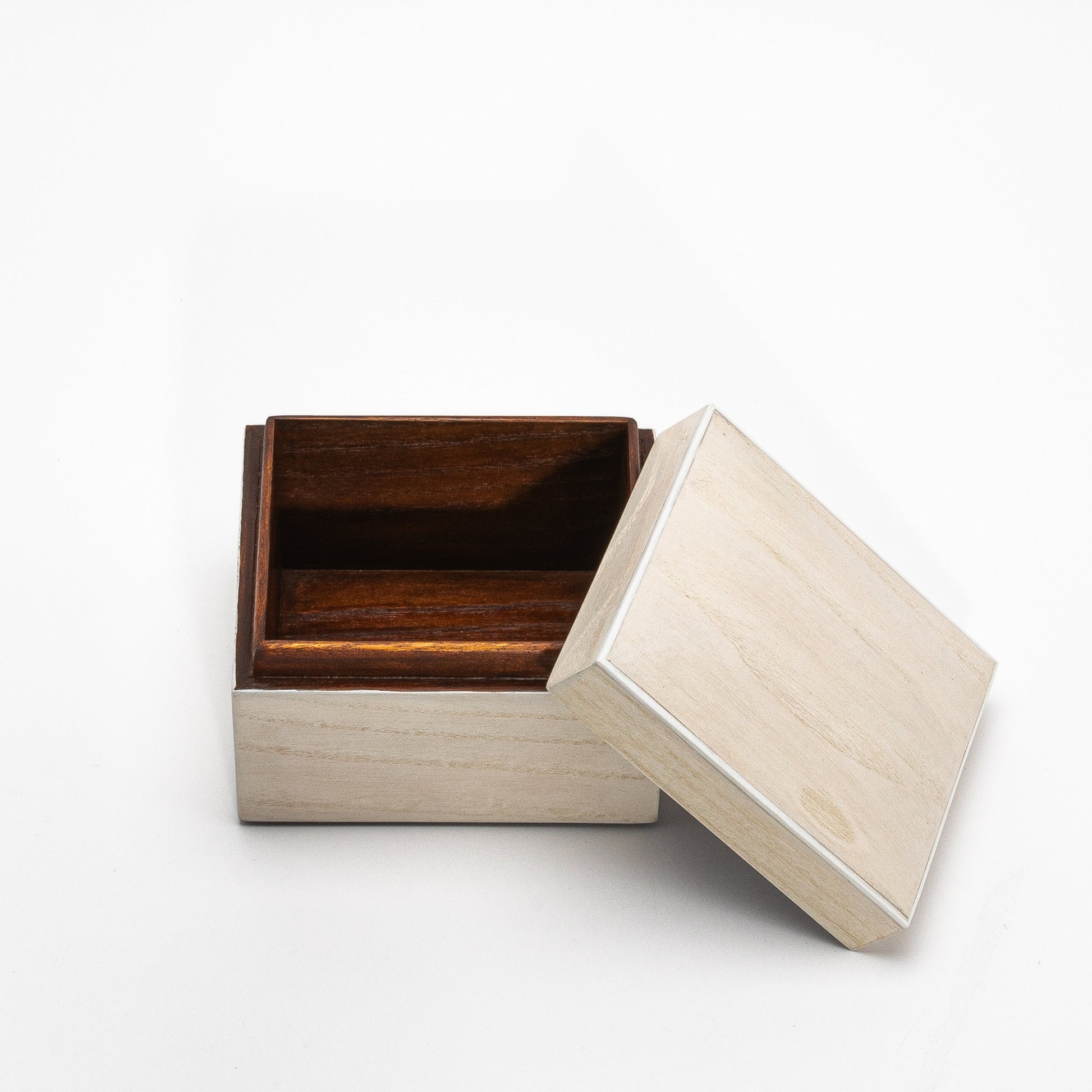Set of 3 Curved Top Boxes in White Oak by R&Y Augousti