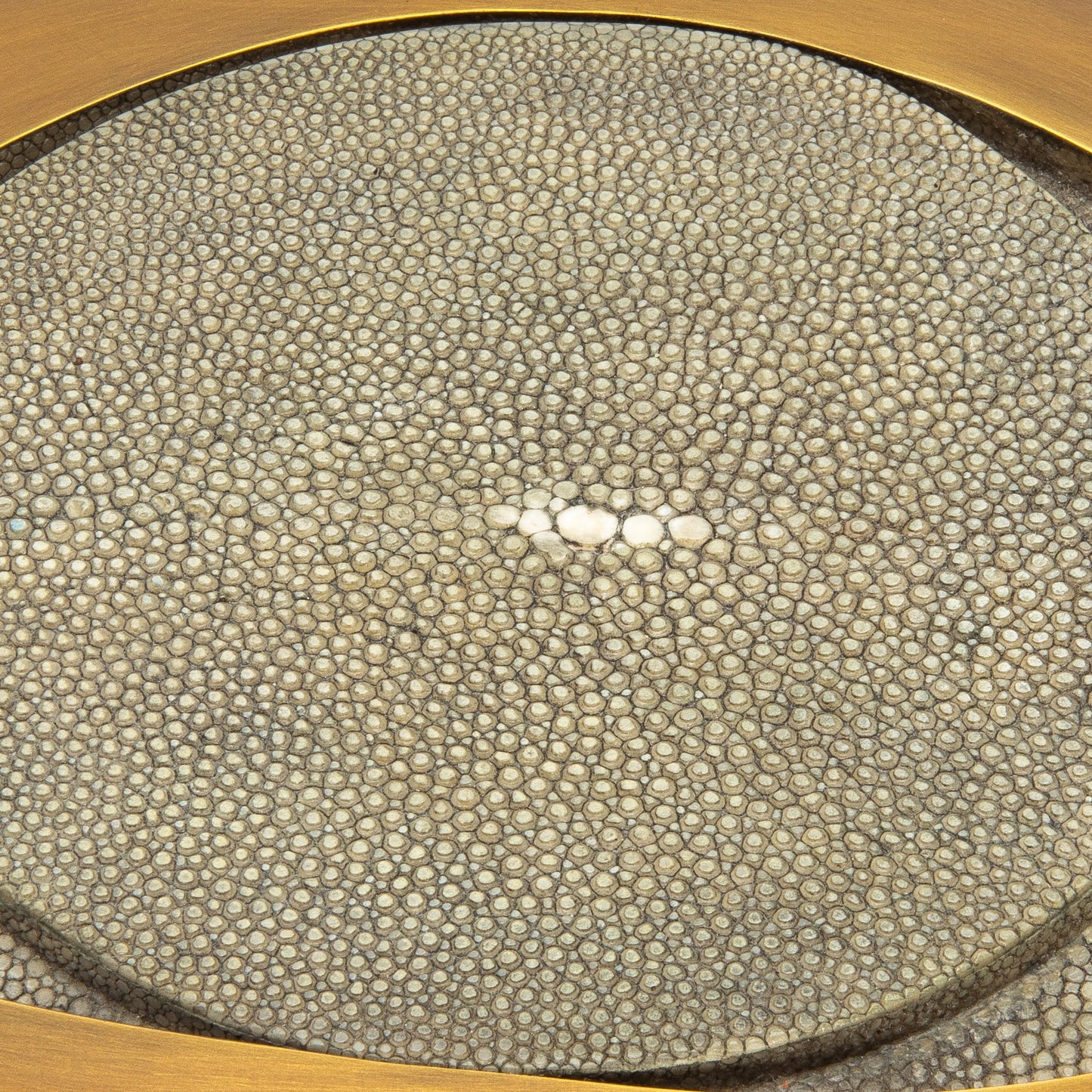 Set of 2 Boxes in Grey Shagreen with Bronze Patina Brass by R&Y Augousti