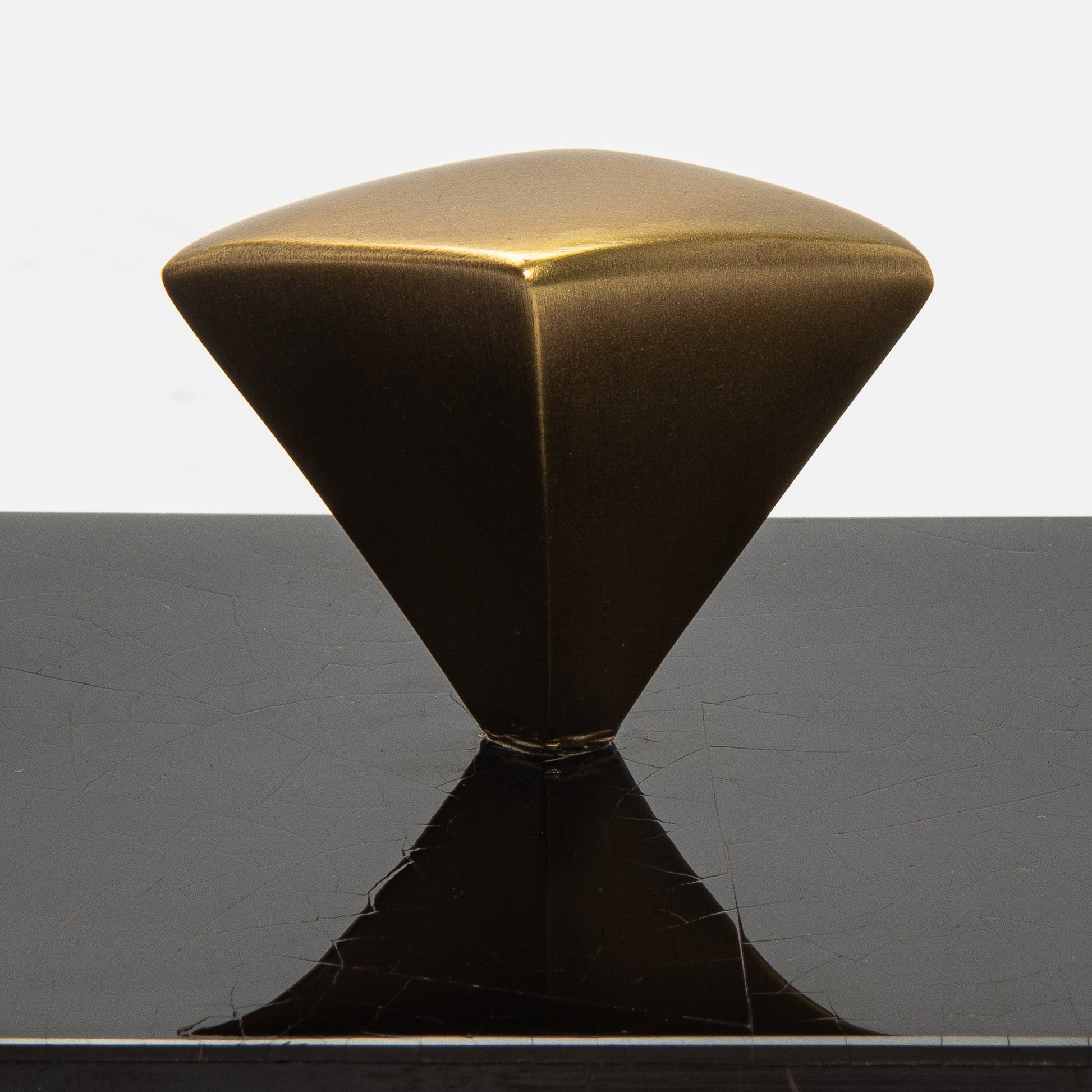 Set of 2 Boxes in Black Shell with Bronze Patina Brass Knob by Kifu Paris
