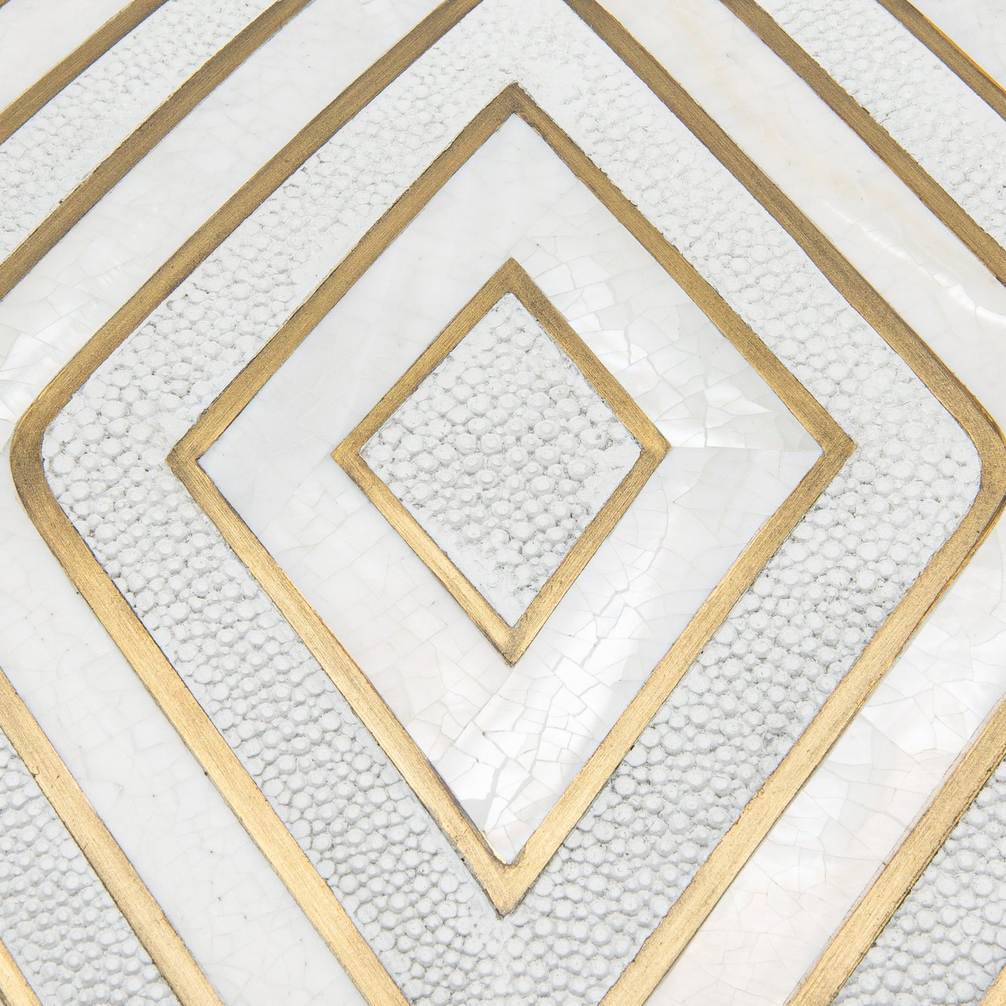 Set of 3 Shagreen Boxes with Mother of Pearl and Brass Details by R&Y Augousti