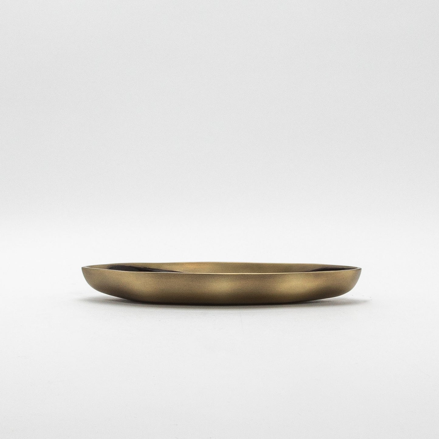 Bowl in Bronze Patina Brass with Black Shell Details by KIFU Paris