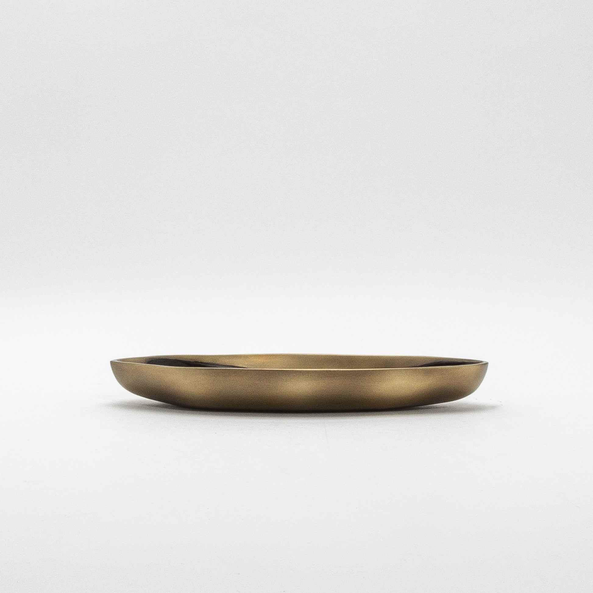 Bowl in Bronze Patina Brass with Black Shell Details by KIFU Paris
