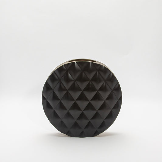 Quilted Vase in Black Oak by KIFU Paris