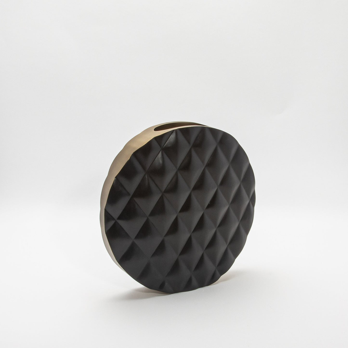 Quilted Vase in Black Oak by KIFU Paris