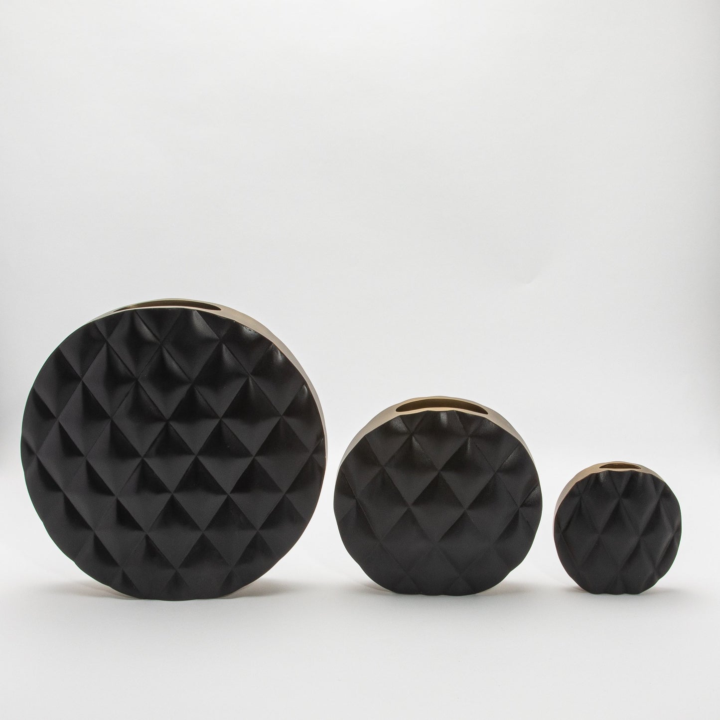 Quilted Vase in Black Oak by KIFU Paris