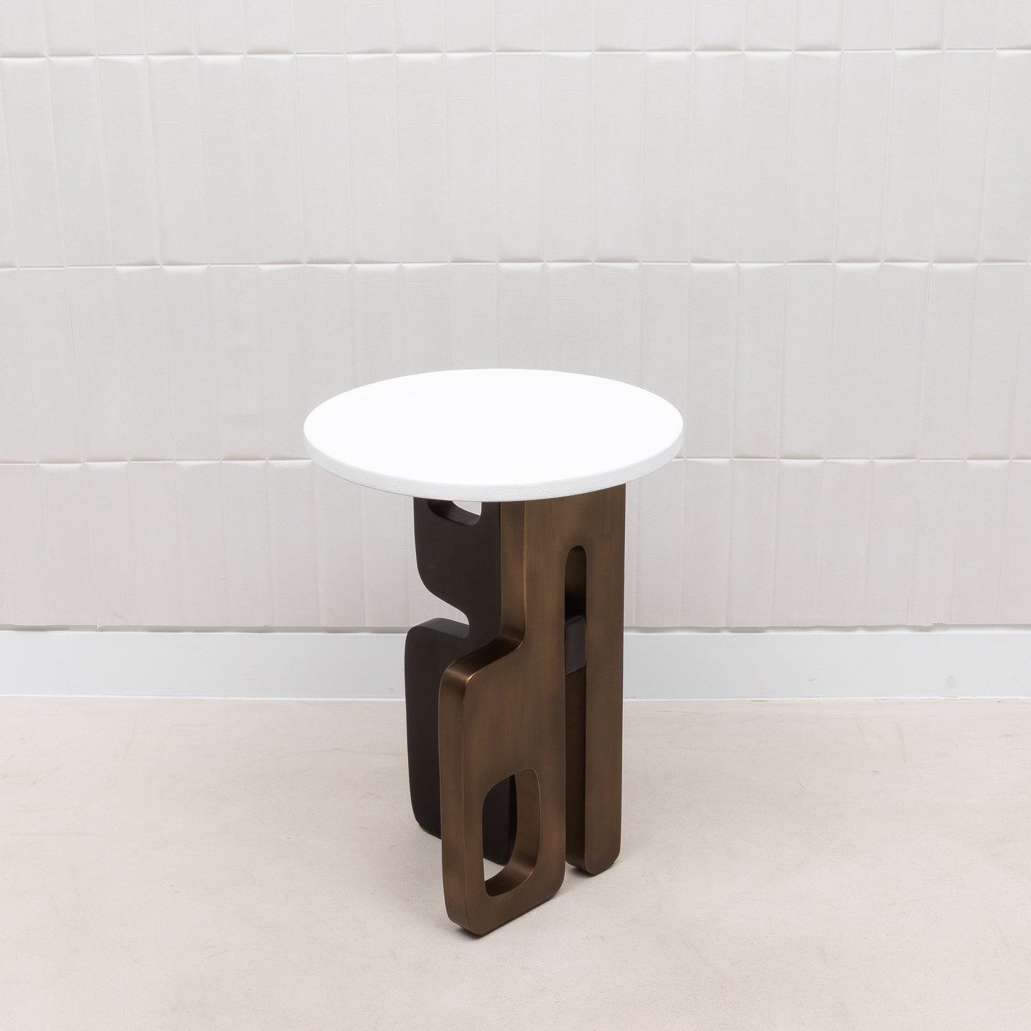 Apoli Shagreen Side Table by Kifu Paris