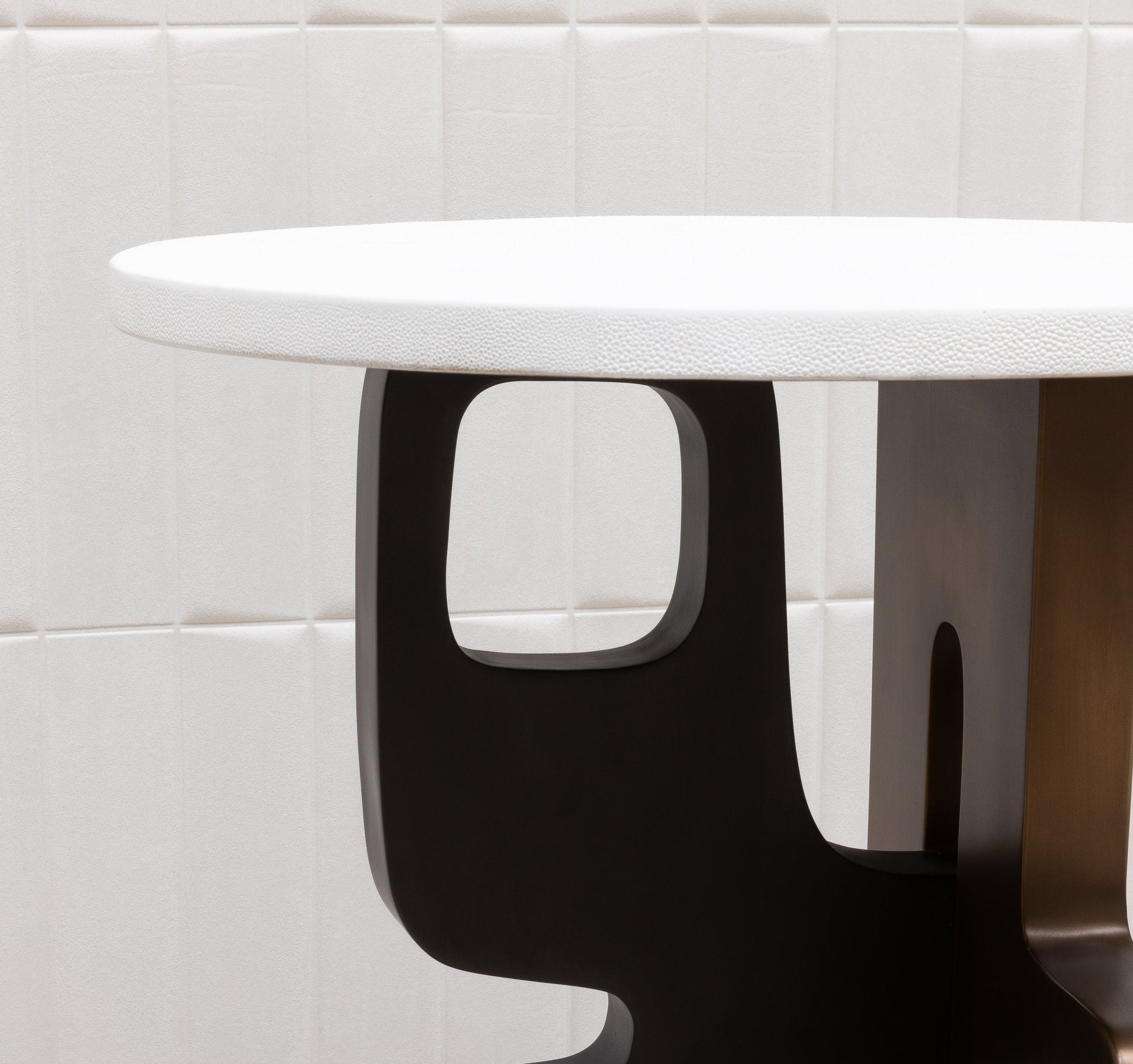 Apoli Shagreen Side Table by Kifu Paris
