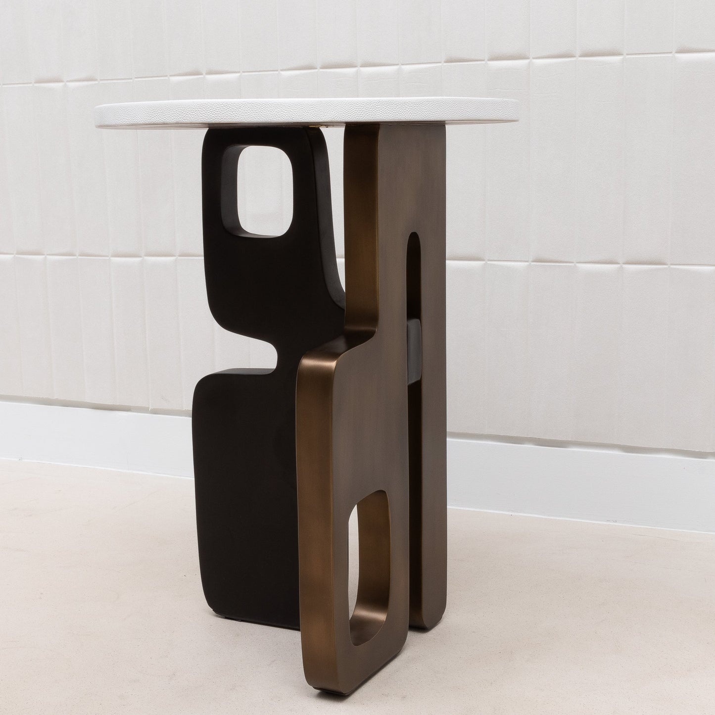 Apoli Shagreen Side Table by Kifu Paris