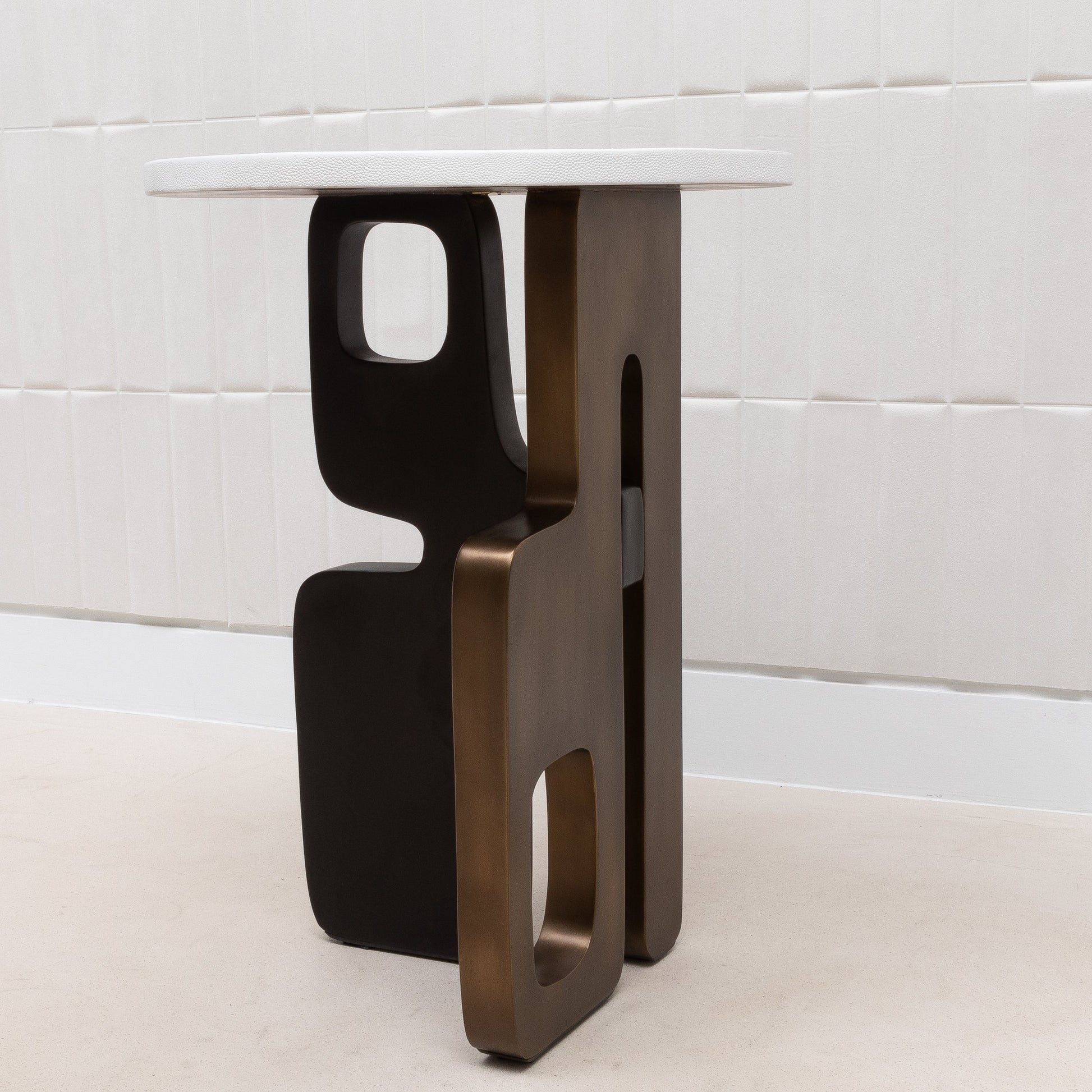 Apoli Shagreen Side Table by Kifu Paris