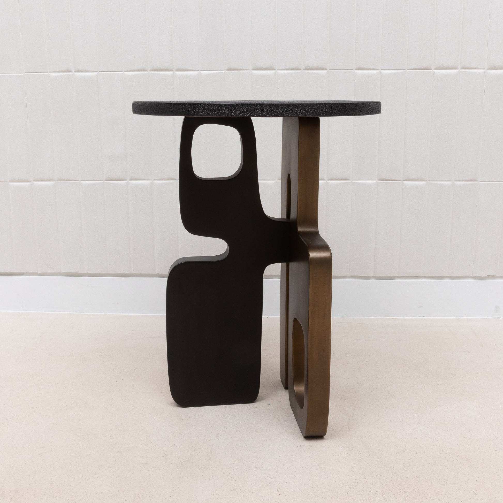 Apoli Shagreen Side Table by Kifu Paris