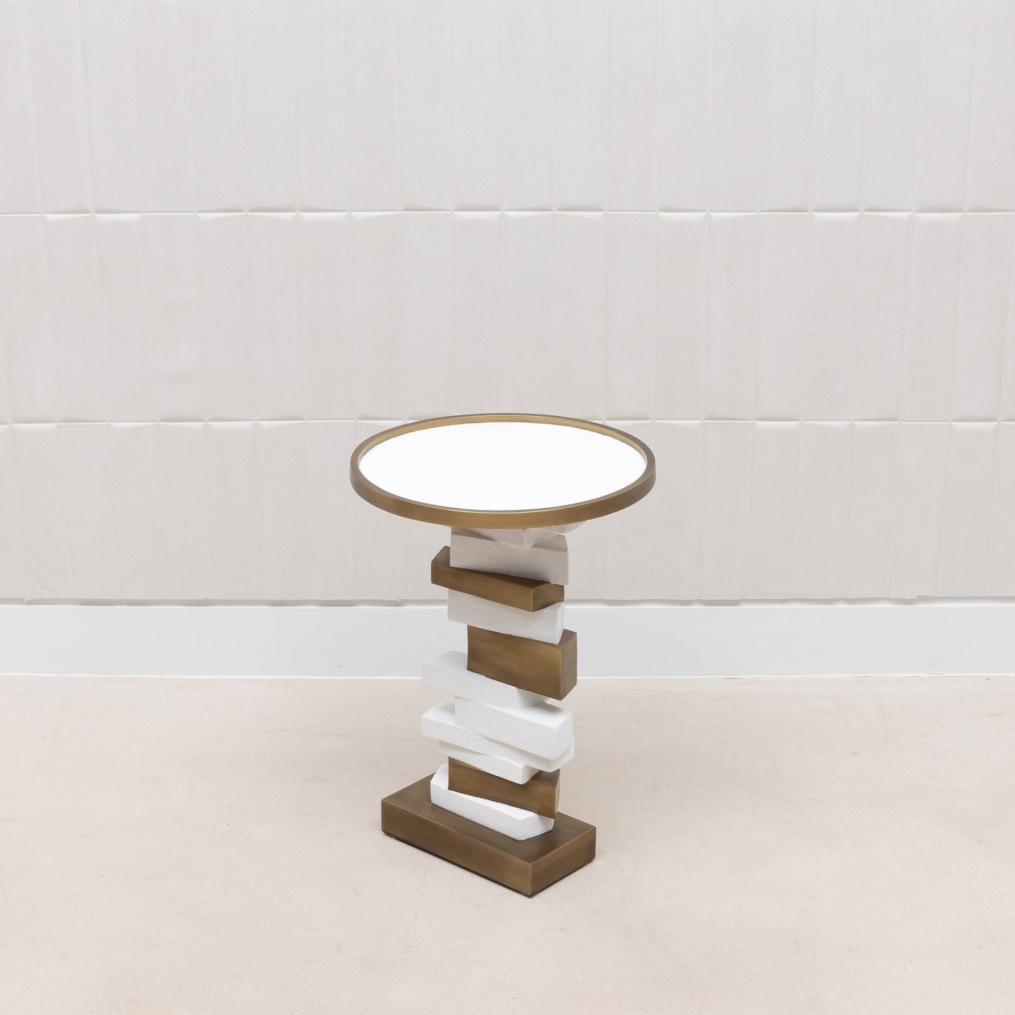 Bullion Shagreen Side Table by R&Y Augousti
