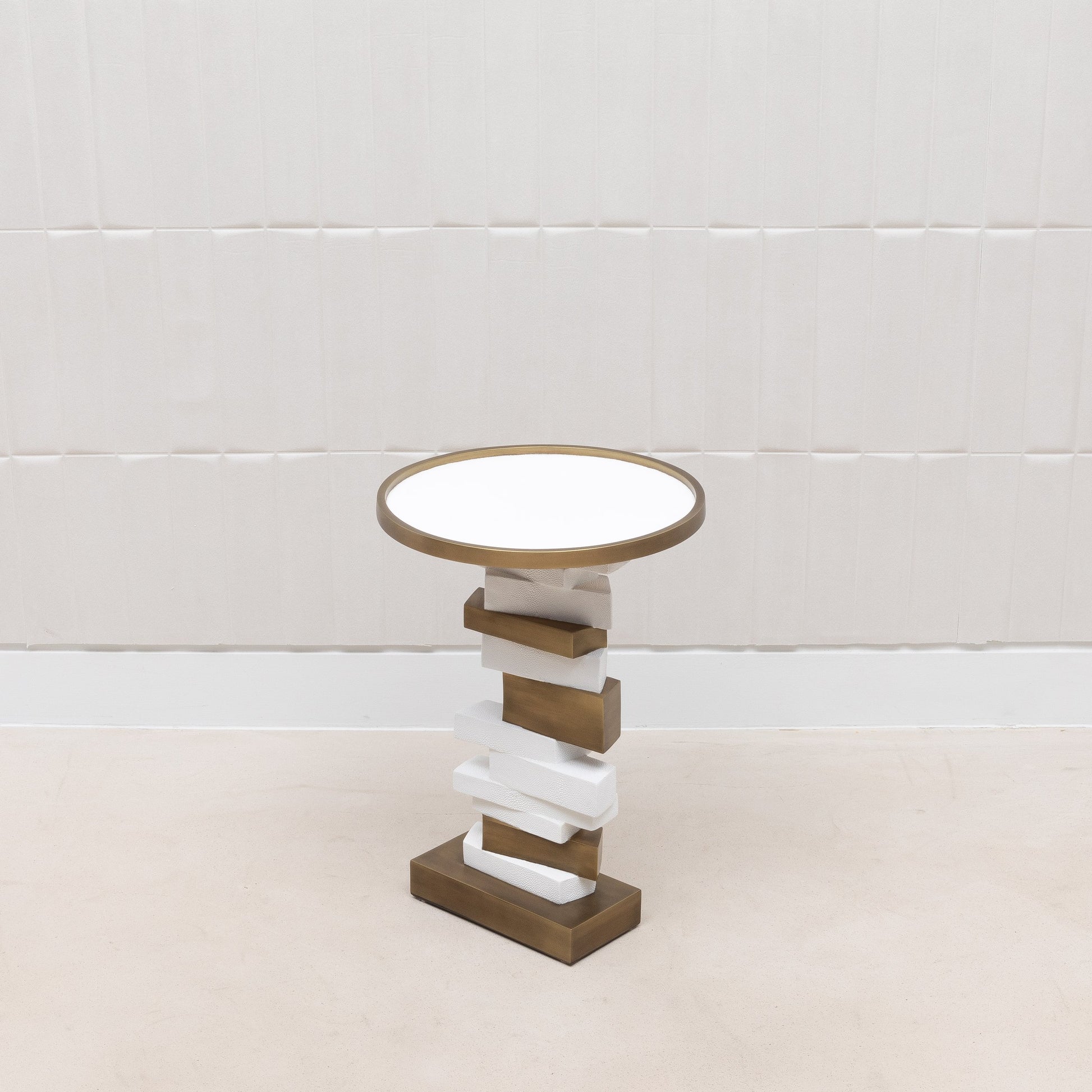 Bullion Shagreen Side Table by R&Y Augousti