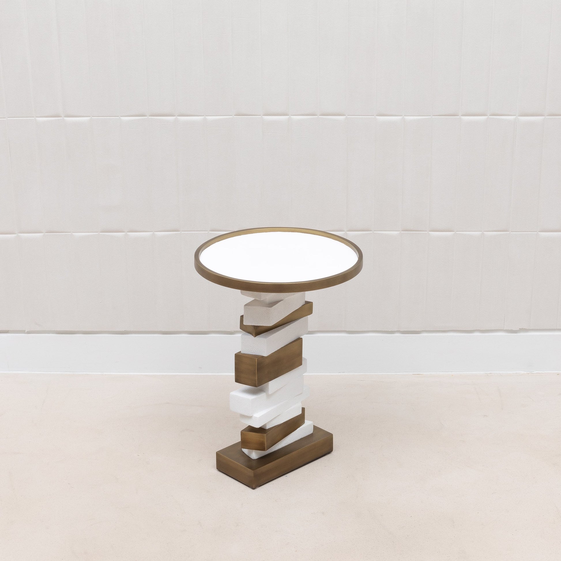 Bullion Shagreen Side Table by R&Y Augousti