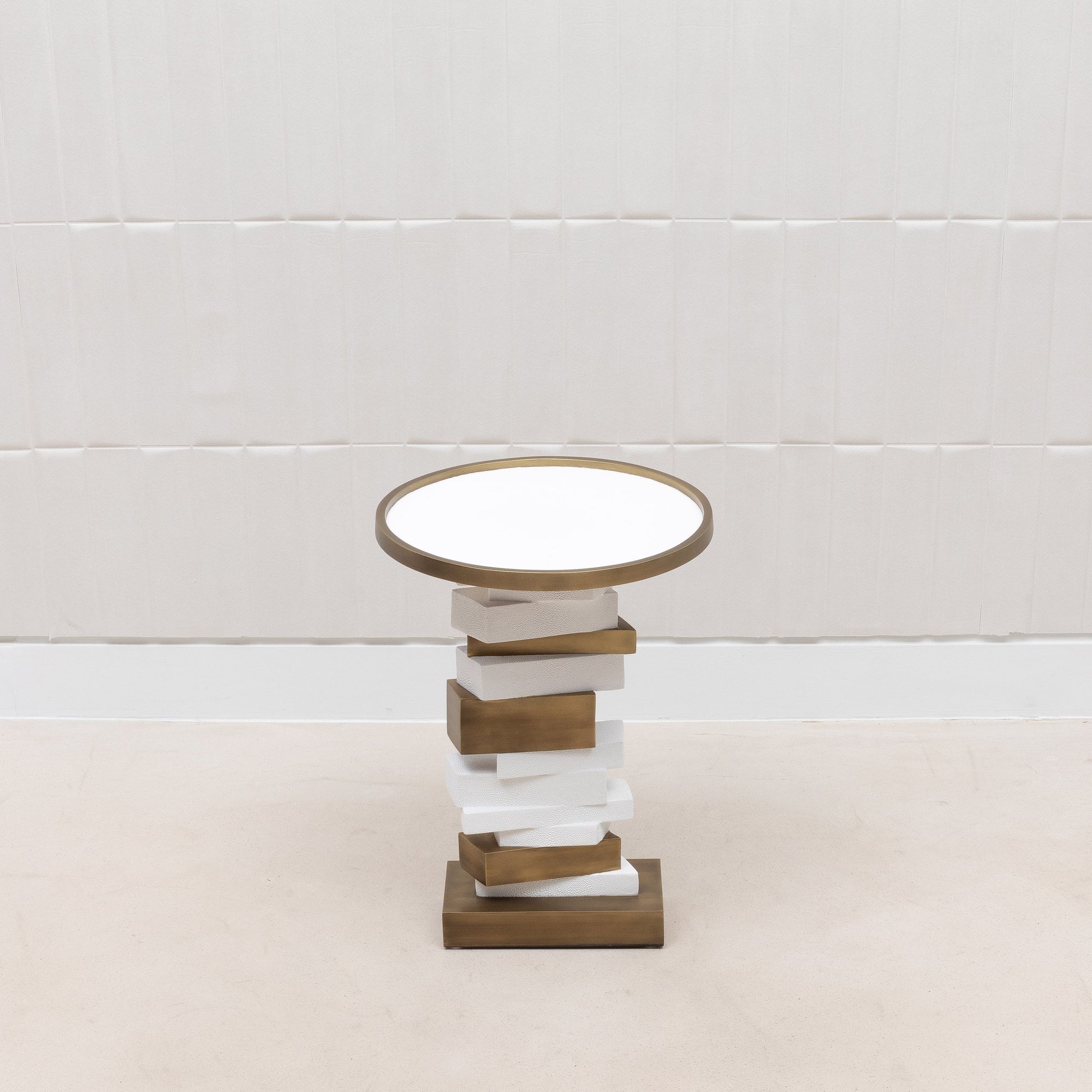 Bullion Shagreen Side Table by R&Y Augousti