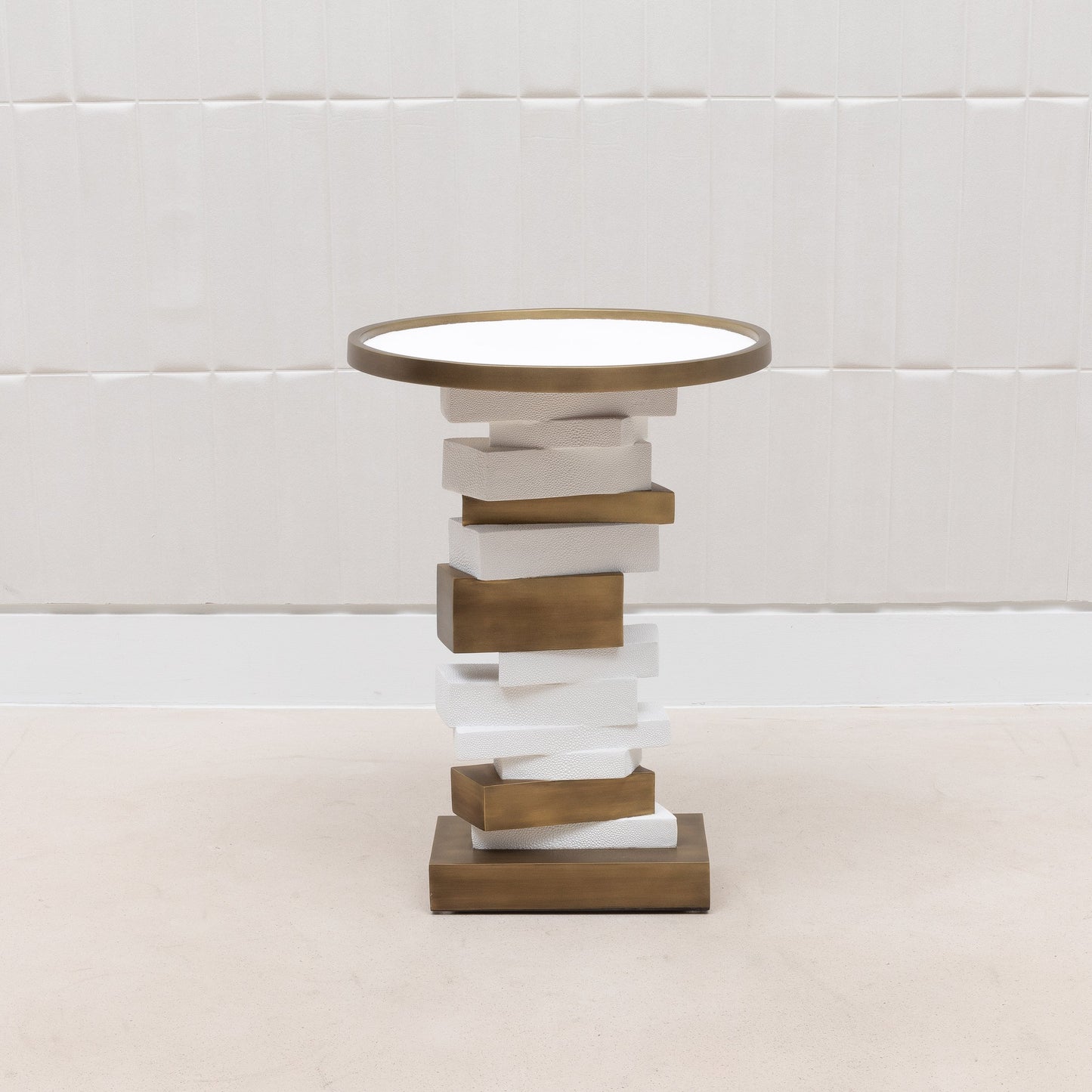 Bullion Shagreen Side Table by R&Y Augousti