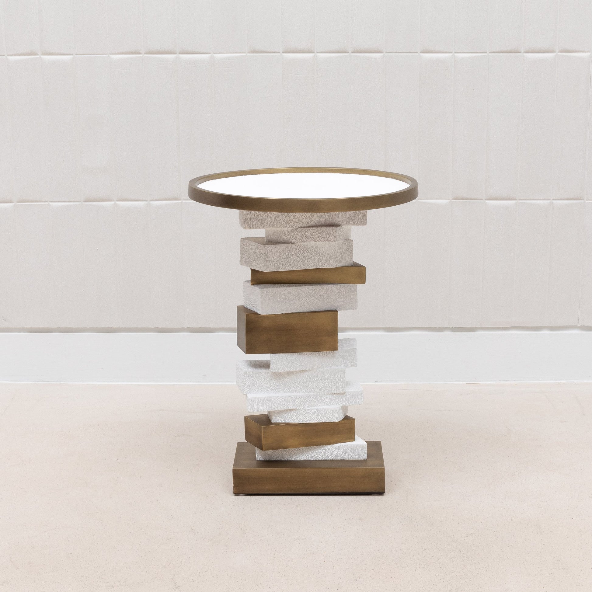 Bullion Shagreen Side Table by R&Y Augousti
