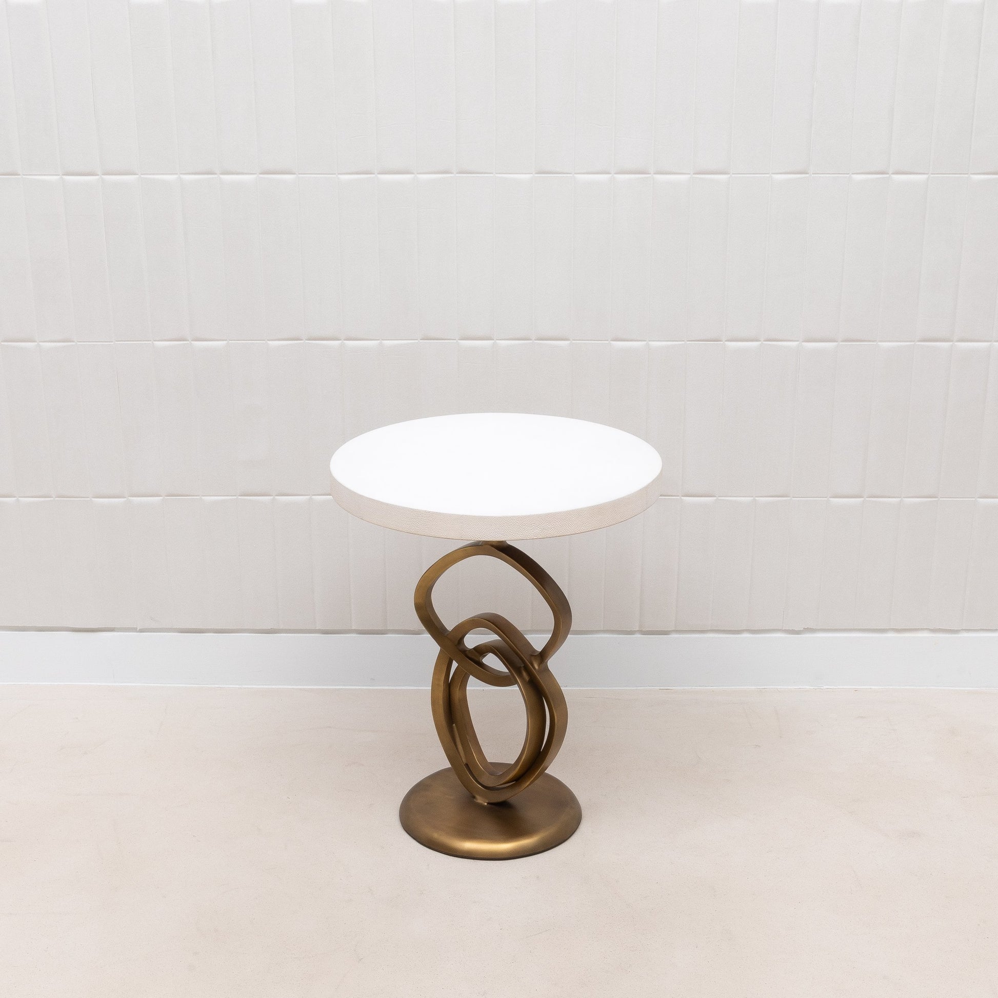 Teardrop Shagreen Side Table by Kifu Paris