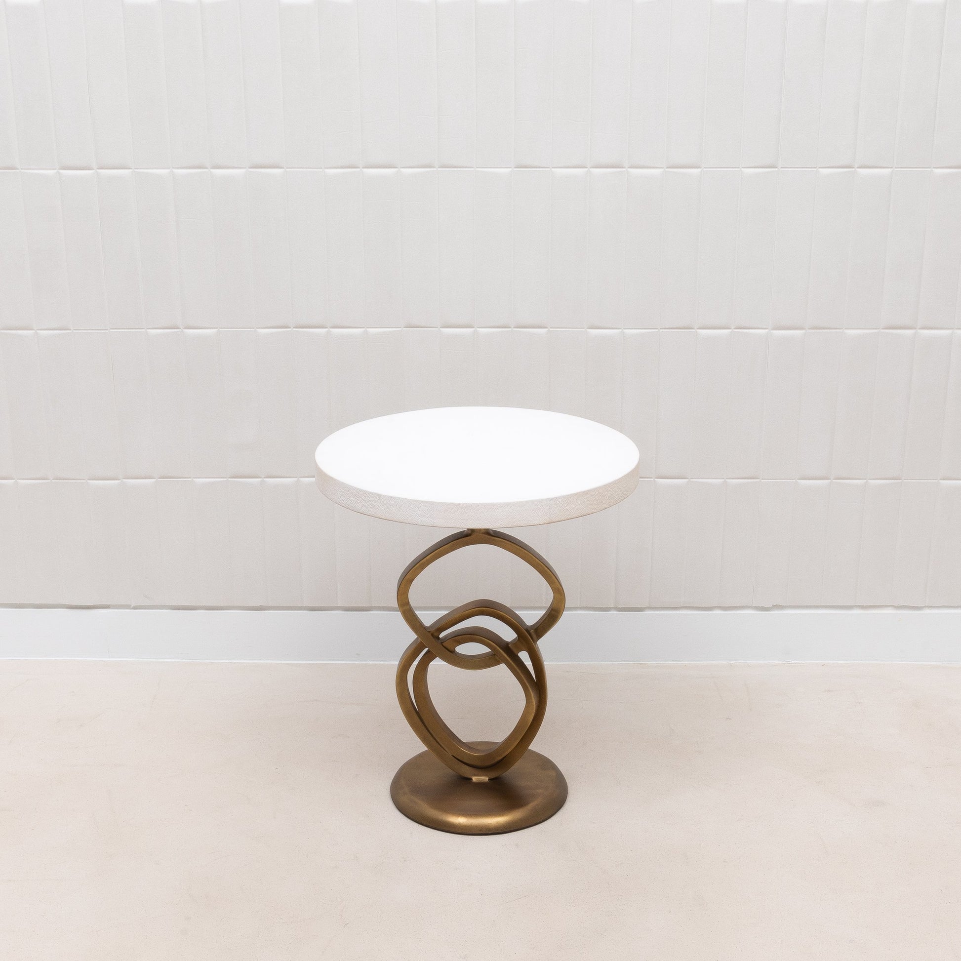 Teardrop Shagreen Side Table by Kifu Paris