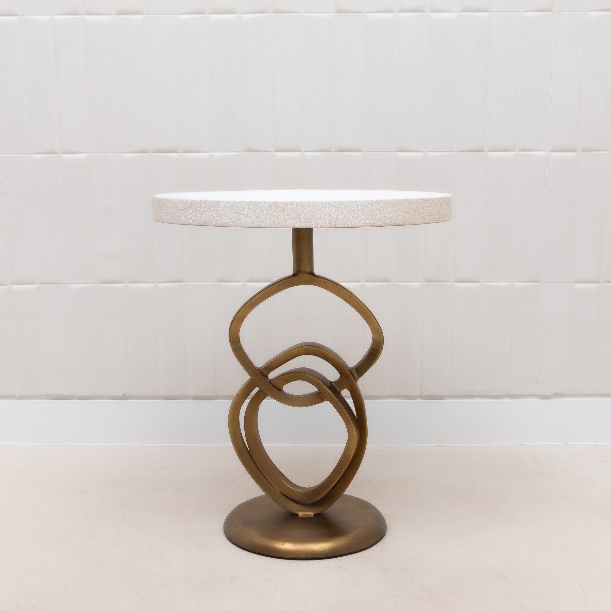 Teardrop Shagreen Side Table by Kifu Paris
