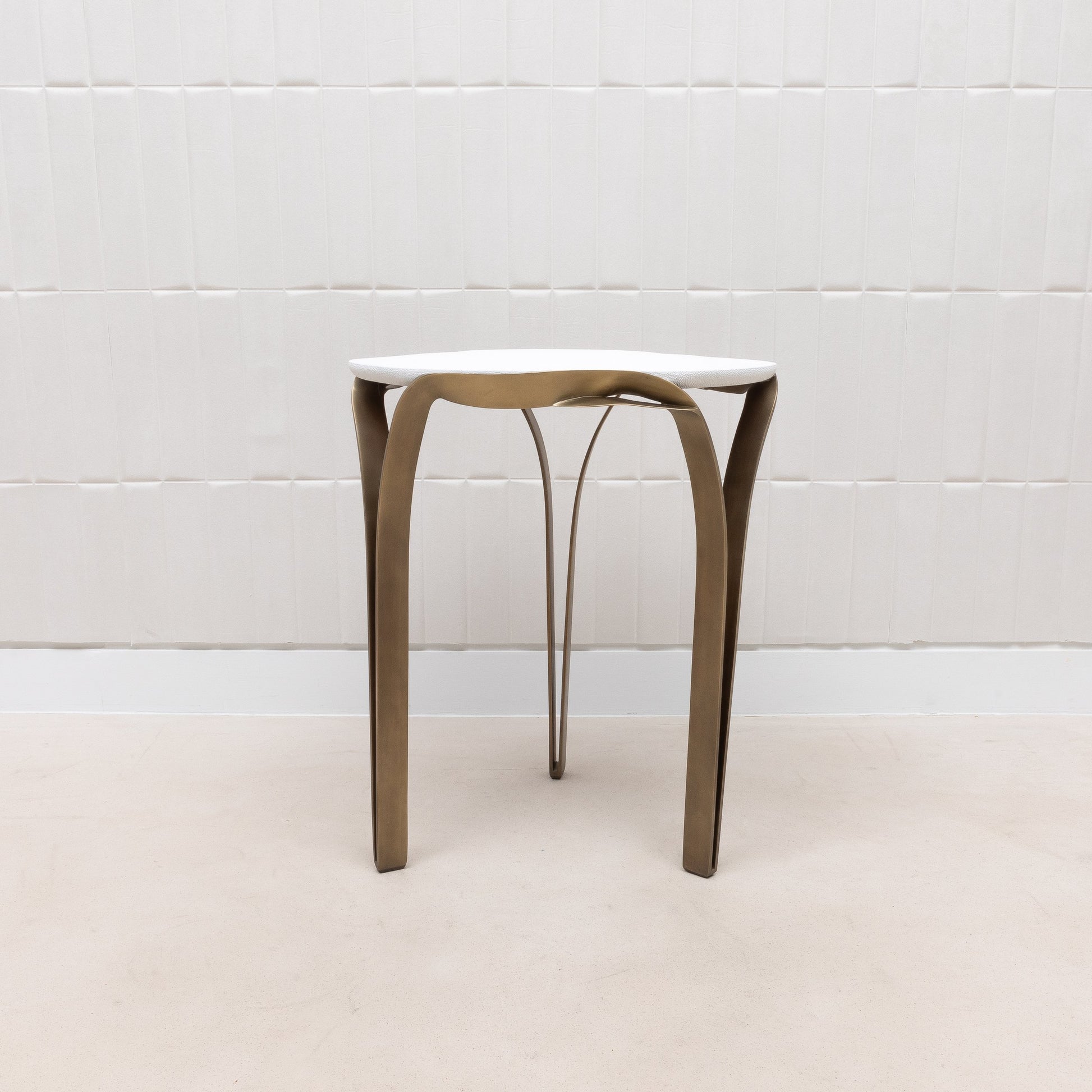 Angel Falls Shagreen Side Table by R&Y Augousti