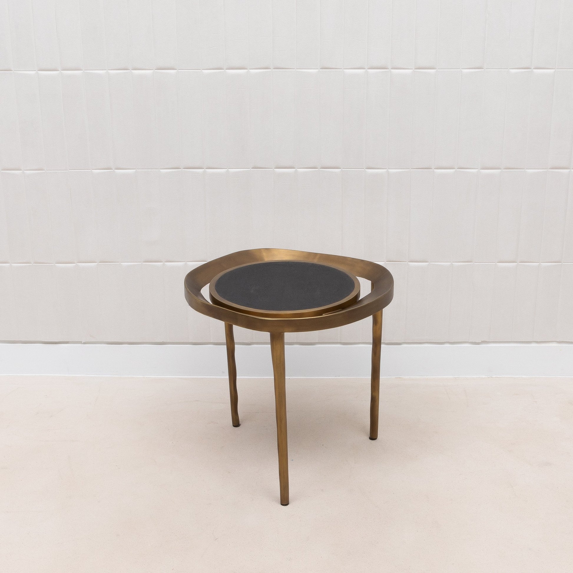 Lilly Melting Shagreen Side Table by R&Y Augousti