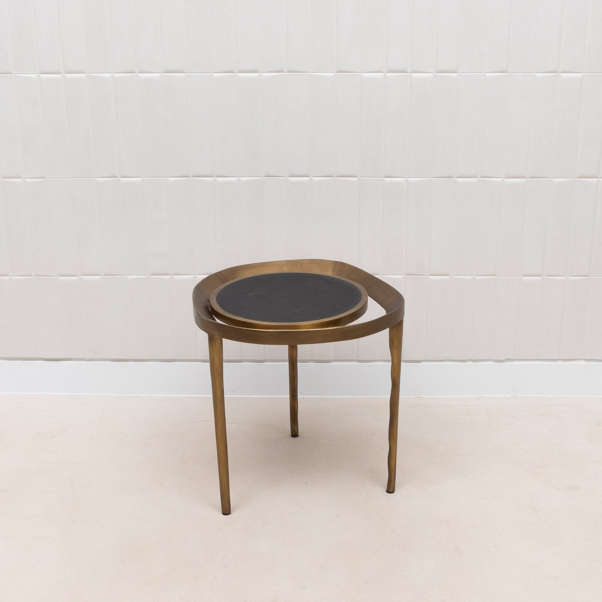 Lilly Melting Shagreen Side Table by R&Y Augousti