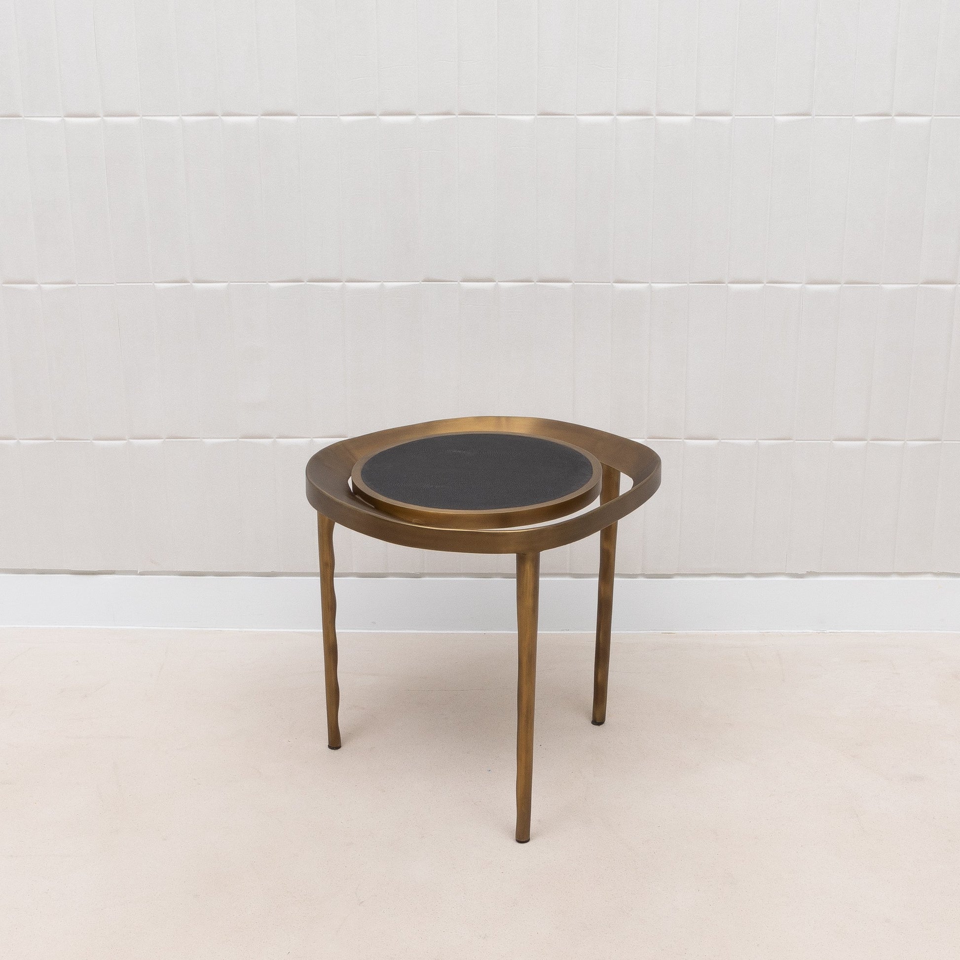 Lilly Melting Shagreen Side Table by R&Y Augousti