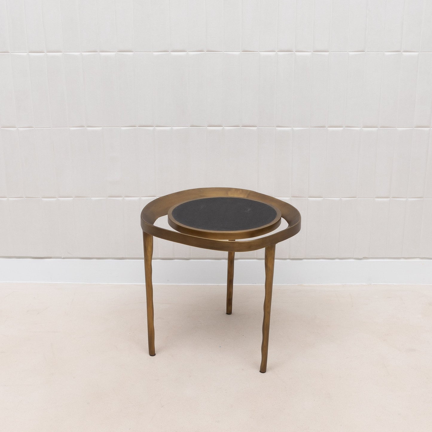 Lilly Melting Shagreen Side Table by R&Y Augousti