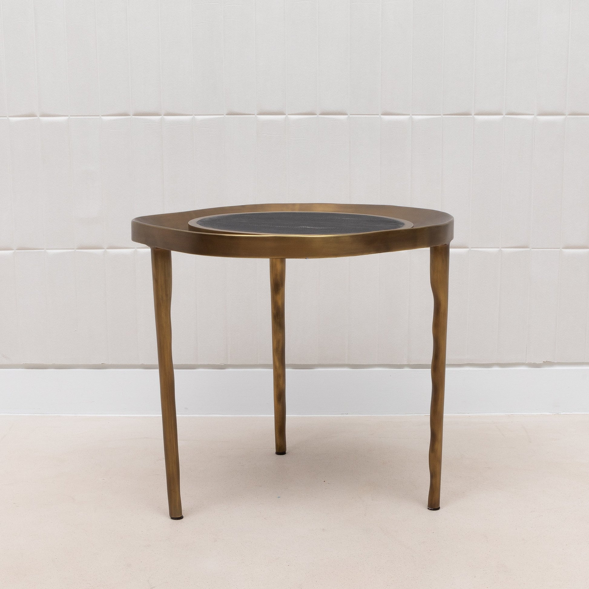 Lilly Melting Shagreen Side Table by R&Y Augousti