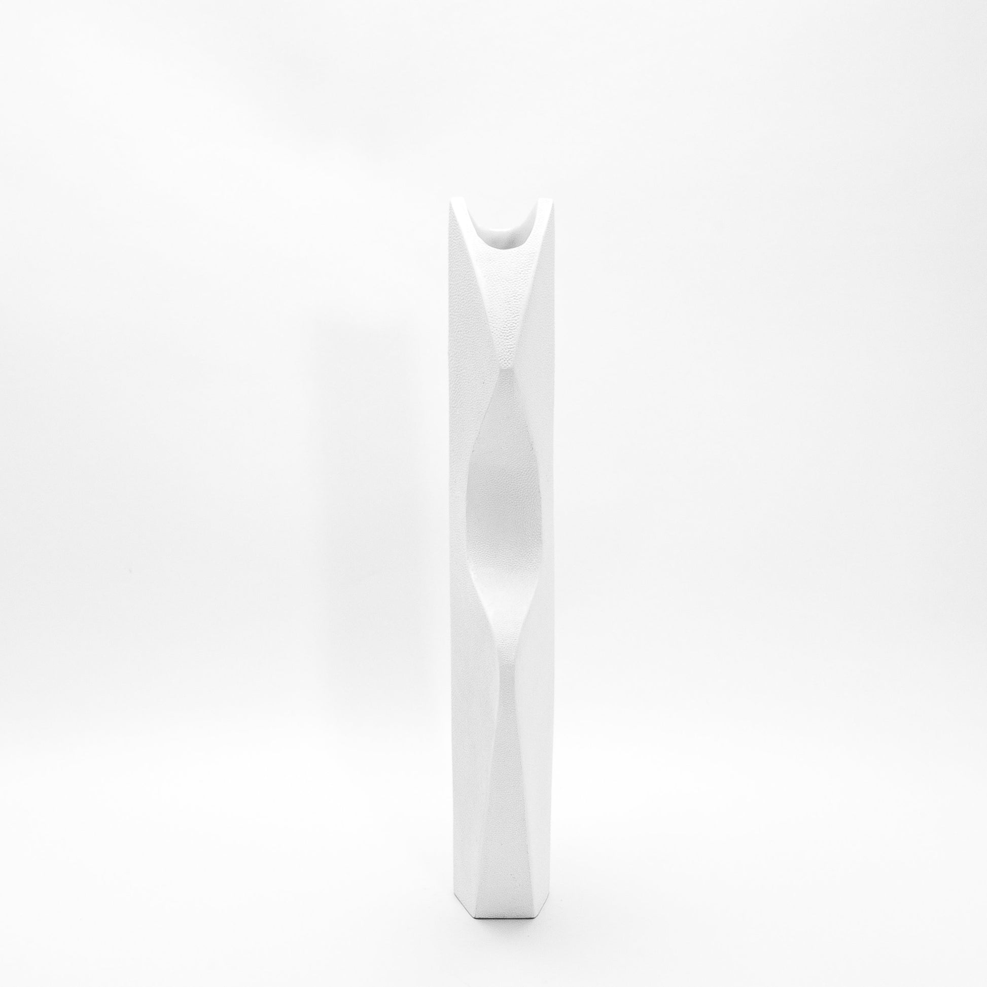 Sculptural Vase in White Shagreen by R&Y Augousti