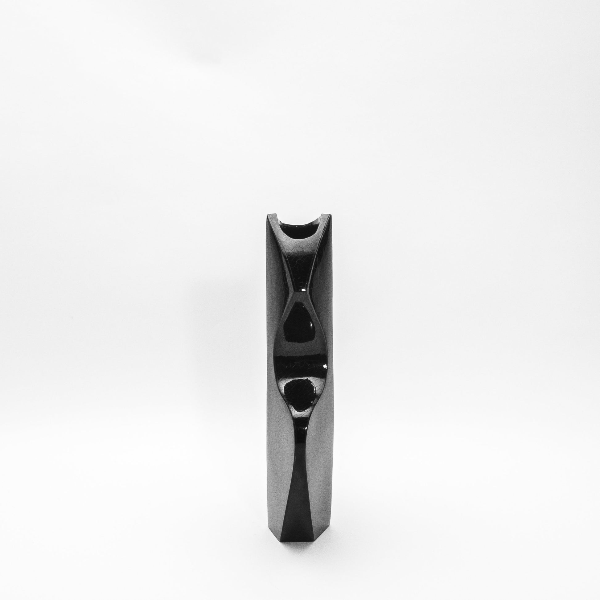 Sculptural Vase in Black Shell by R&Y Augousti