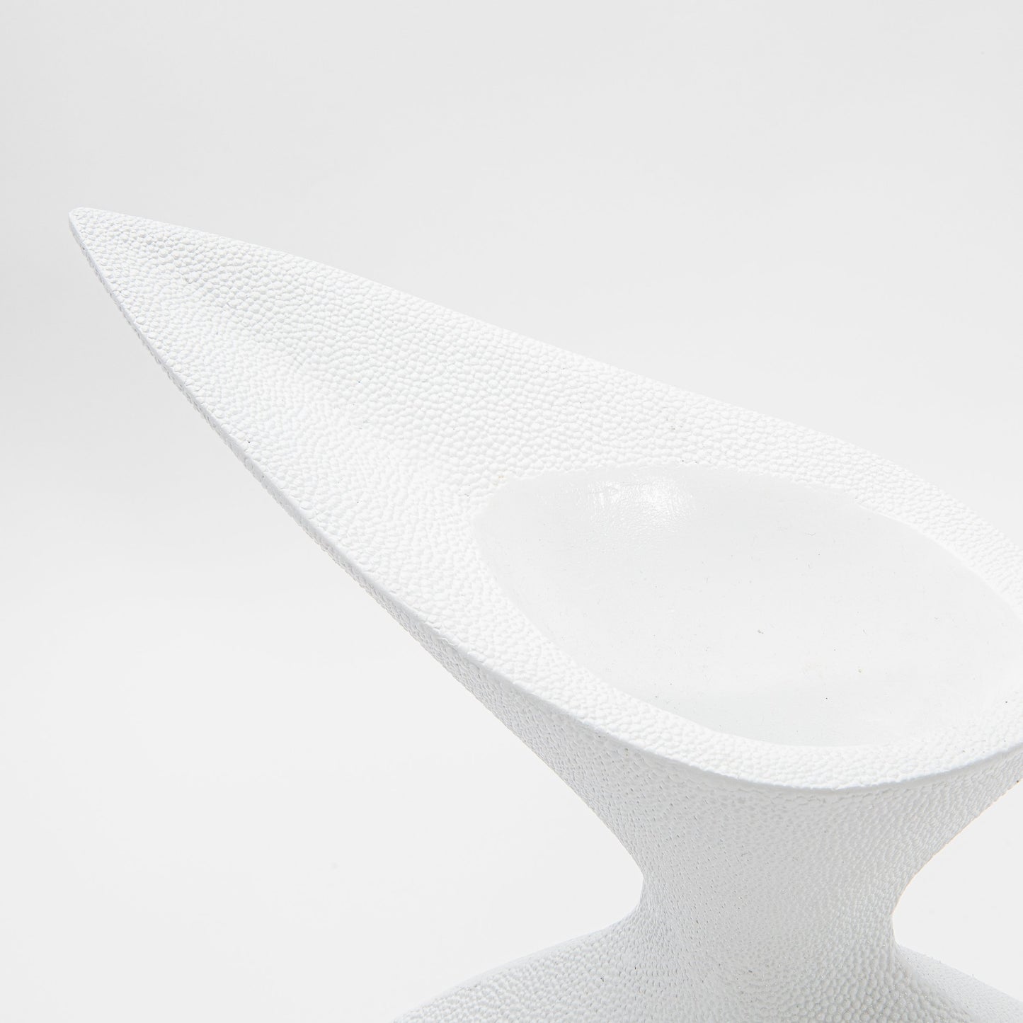 Sculptural Vase in White Shagreen by R&Y Augousti