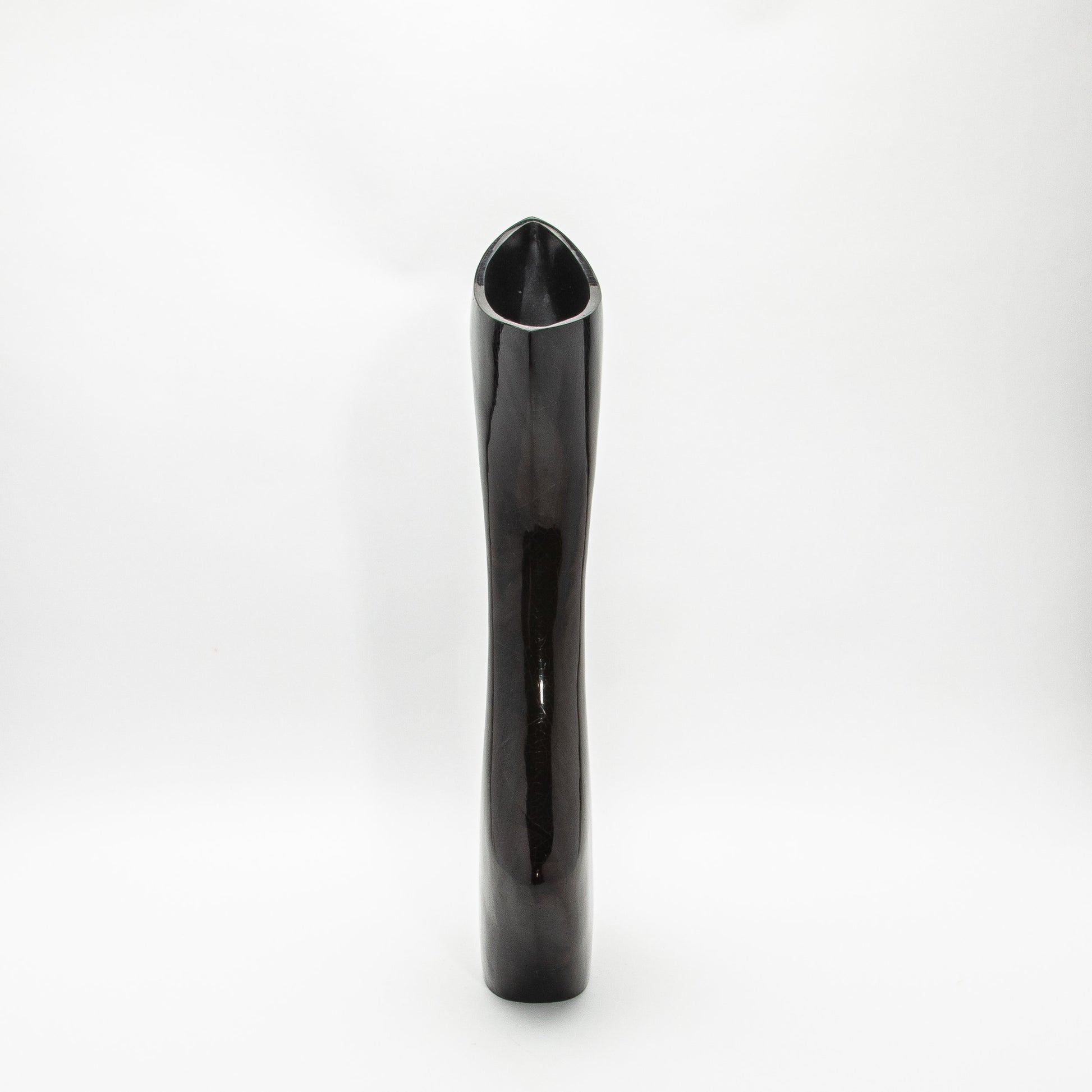 Sculptural Vase in Black Shell by R&Y Augousti