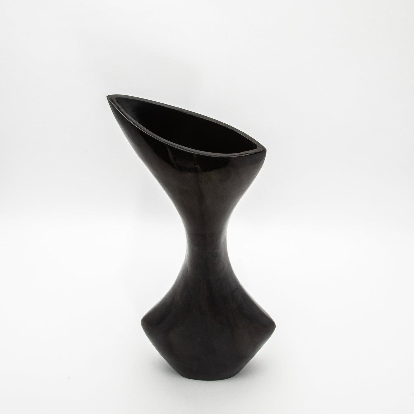 Sculptural Vase in Black Shell by R&Y Augousti