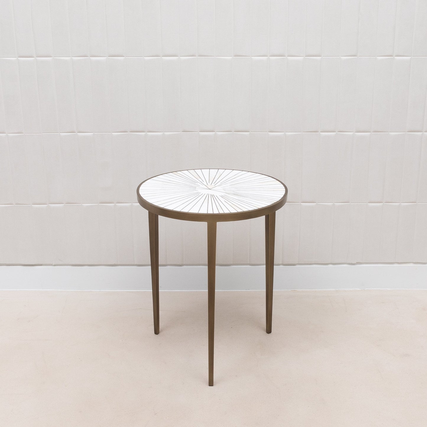 Sunburst Shagreen and Mother of Pearl Side Table by R&Y Augousti