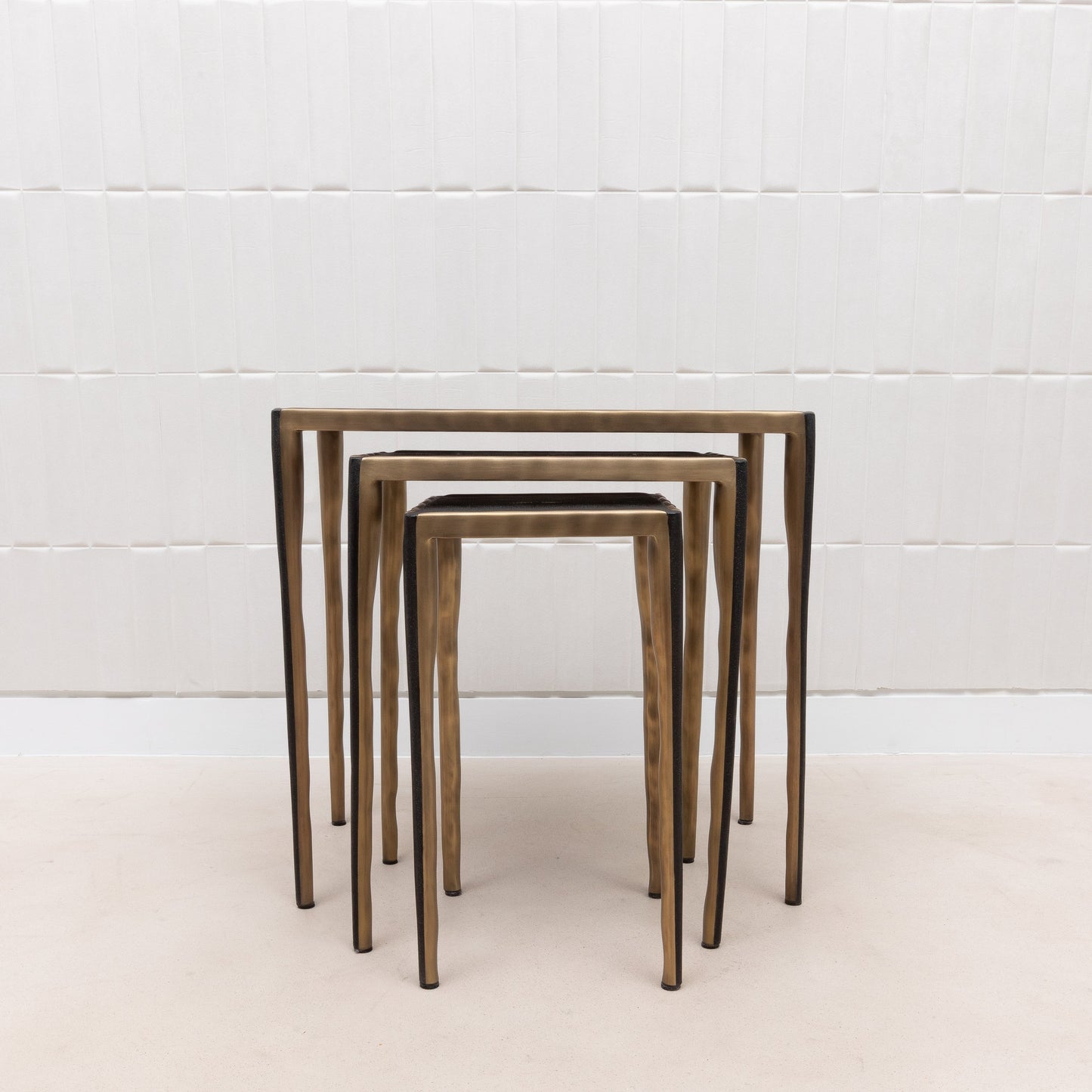 Set of Nesting Tables in Shagreen by R&Y Augousti
