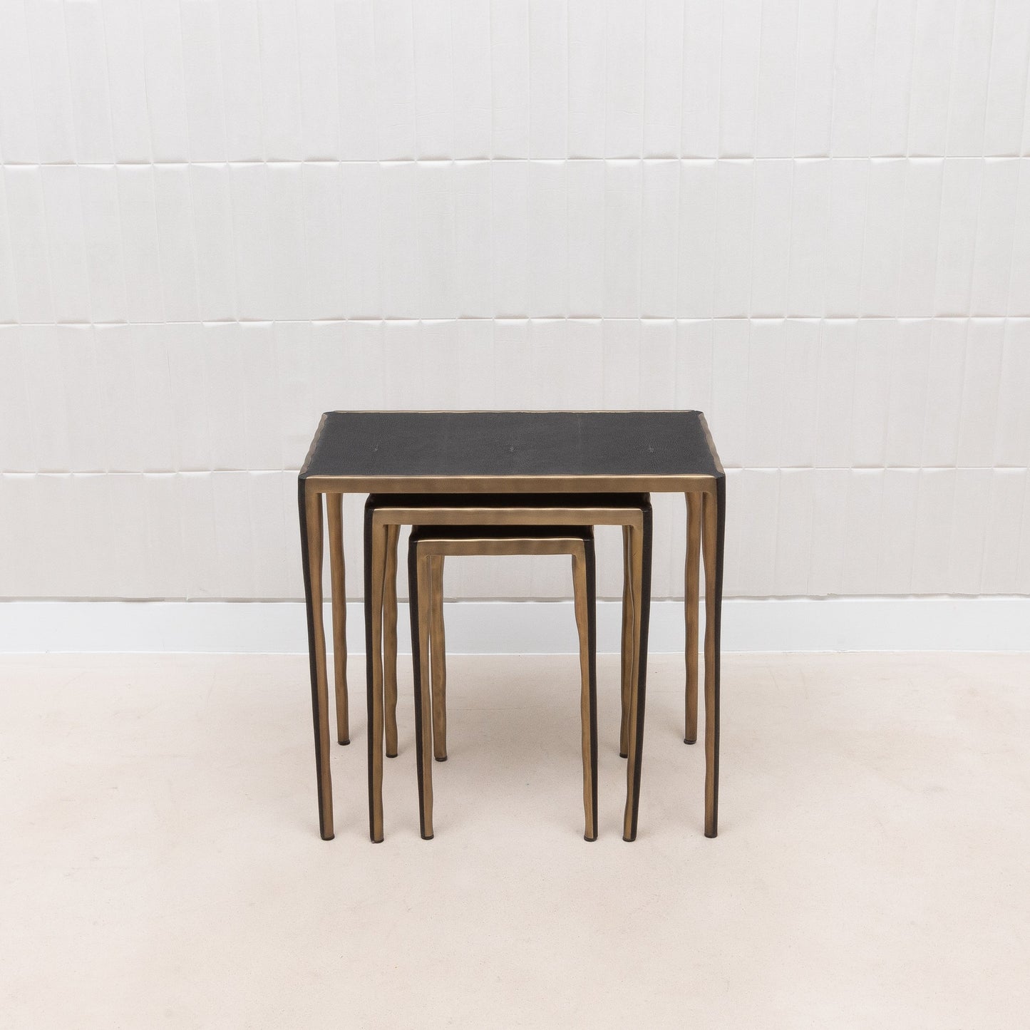 Set of Nesting Tables in Shagreen by R&Y Augousti