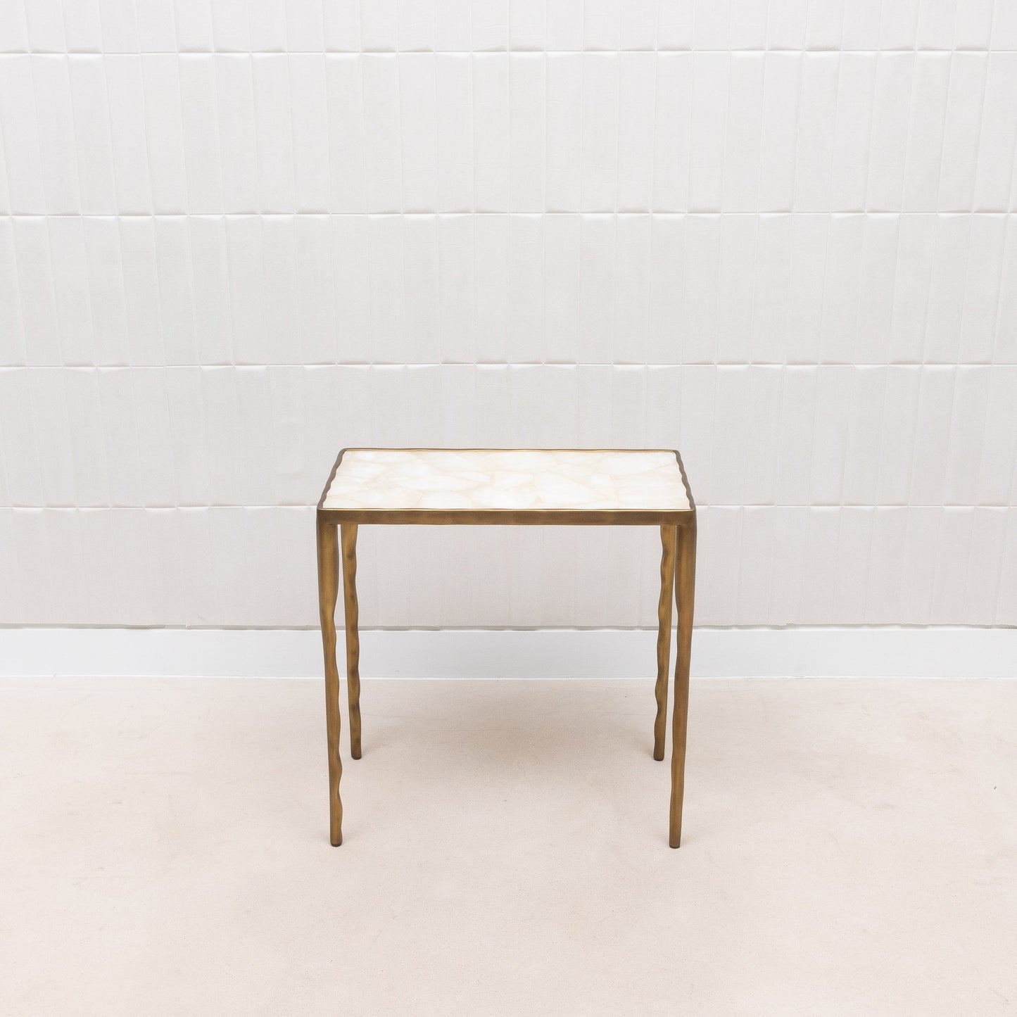 Set of Nesting Tables in White Quartz by R&Y Augousti
