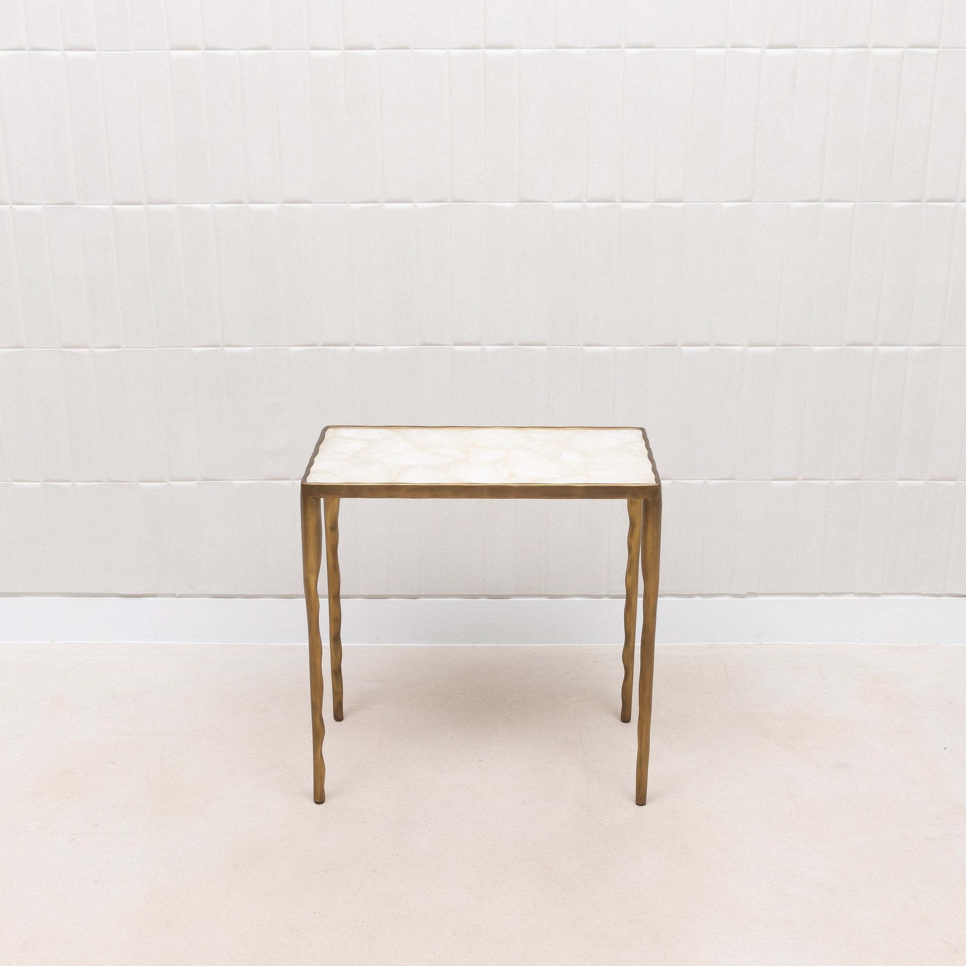 Set of Nesting Tables in White Quartz by R&Y Augousti