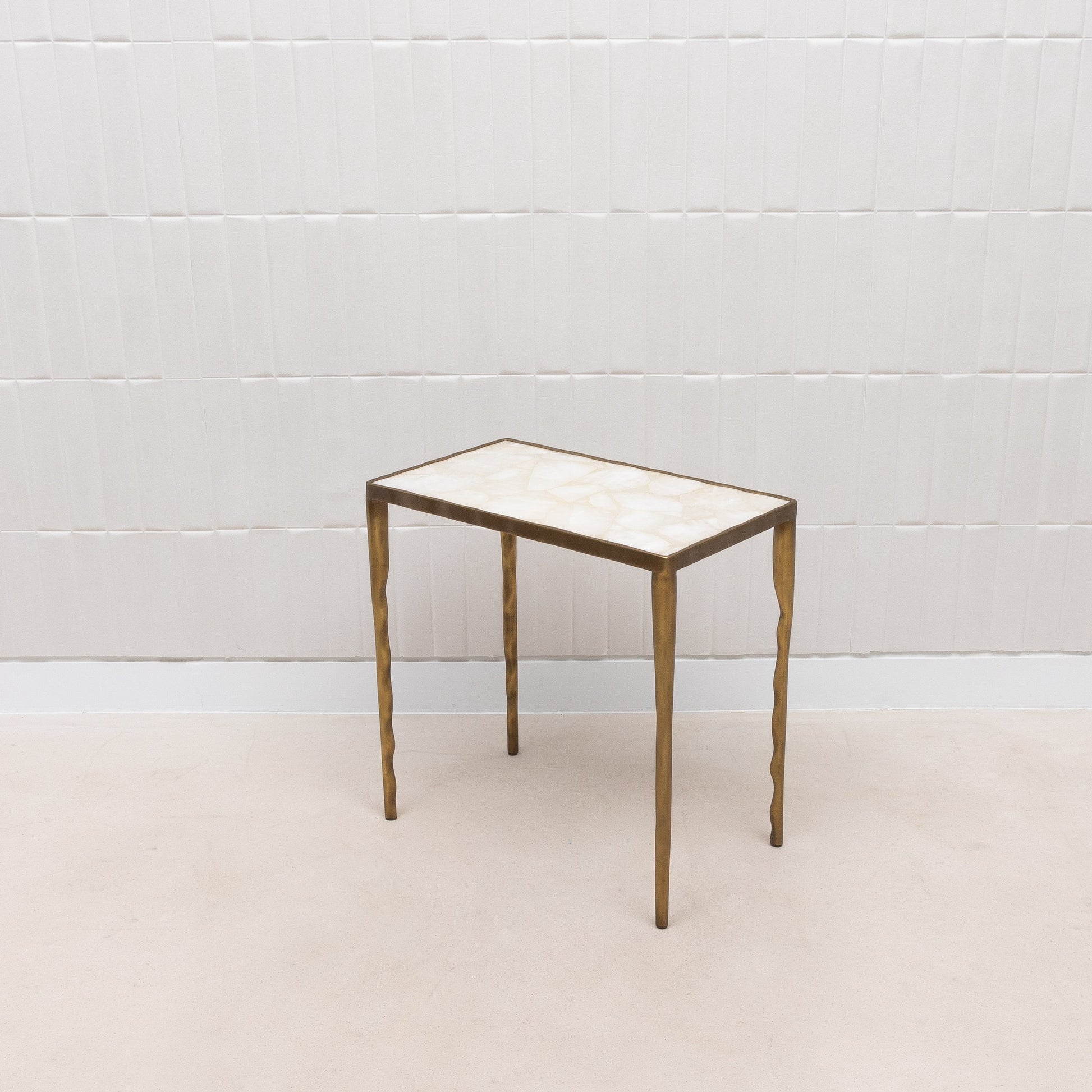 Set of Nesting Tables in White Quartz by R&Y Augousti