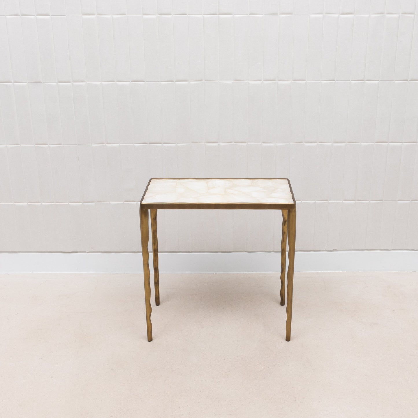 Set of Nesting Tables in White Quartz by R&Y Augousti