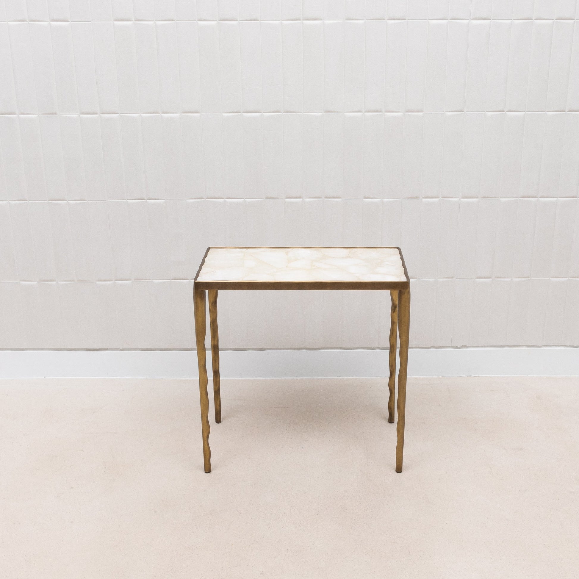 Set of Nesting Tables in White Quartz by R&Y Augousti